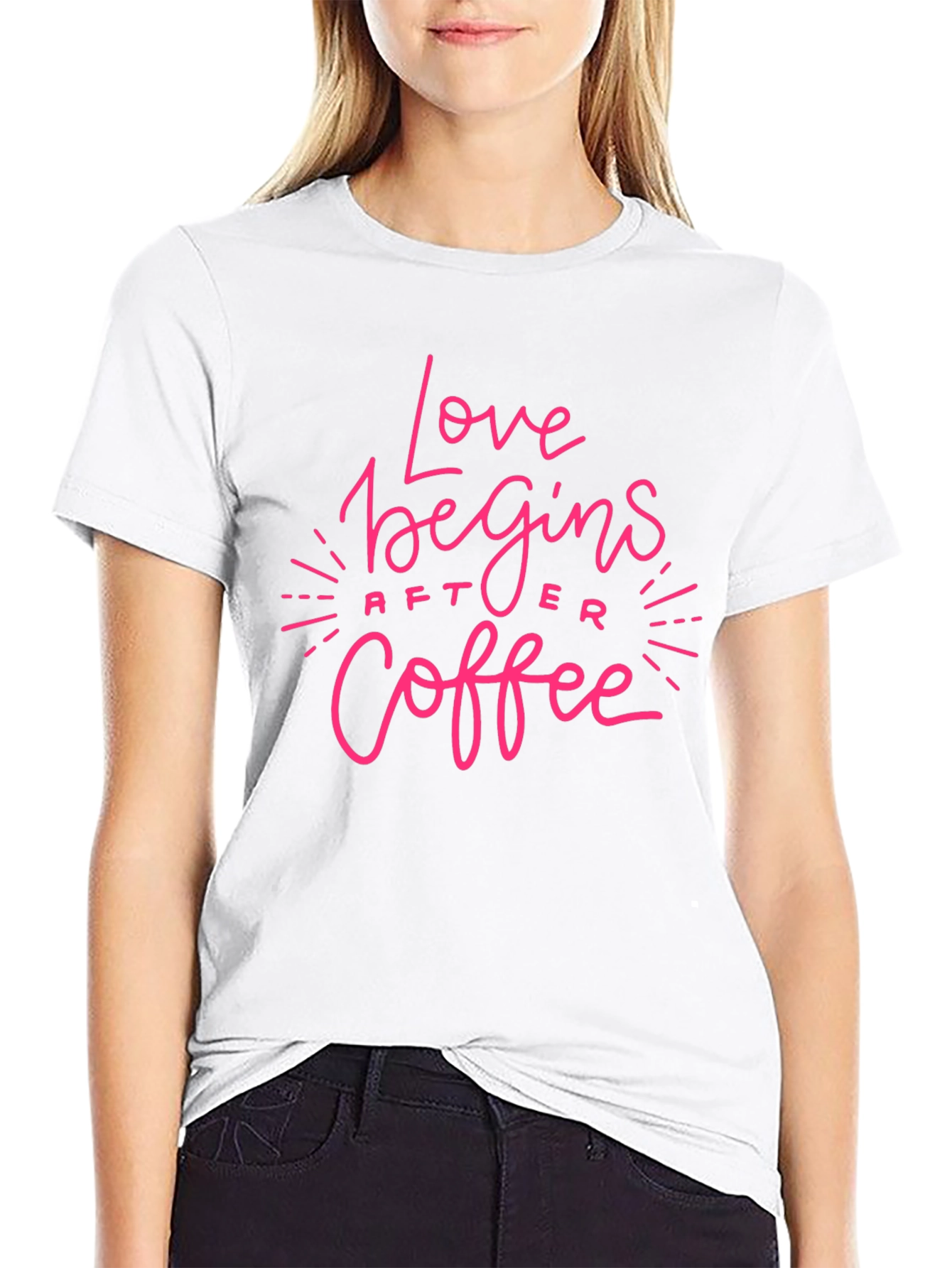 Love Begins After Coffee Graphic Tee