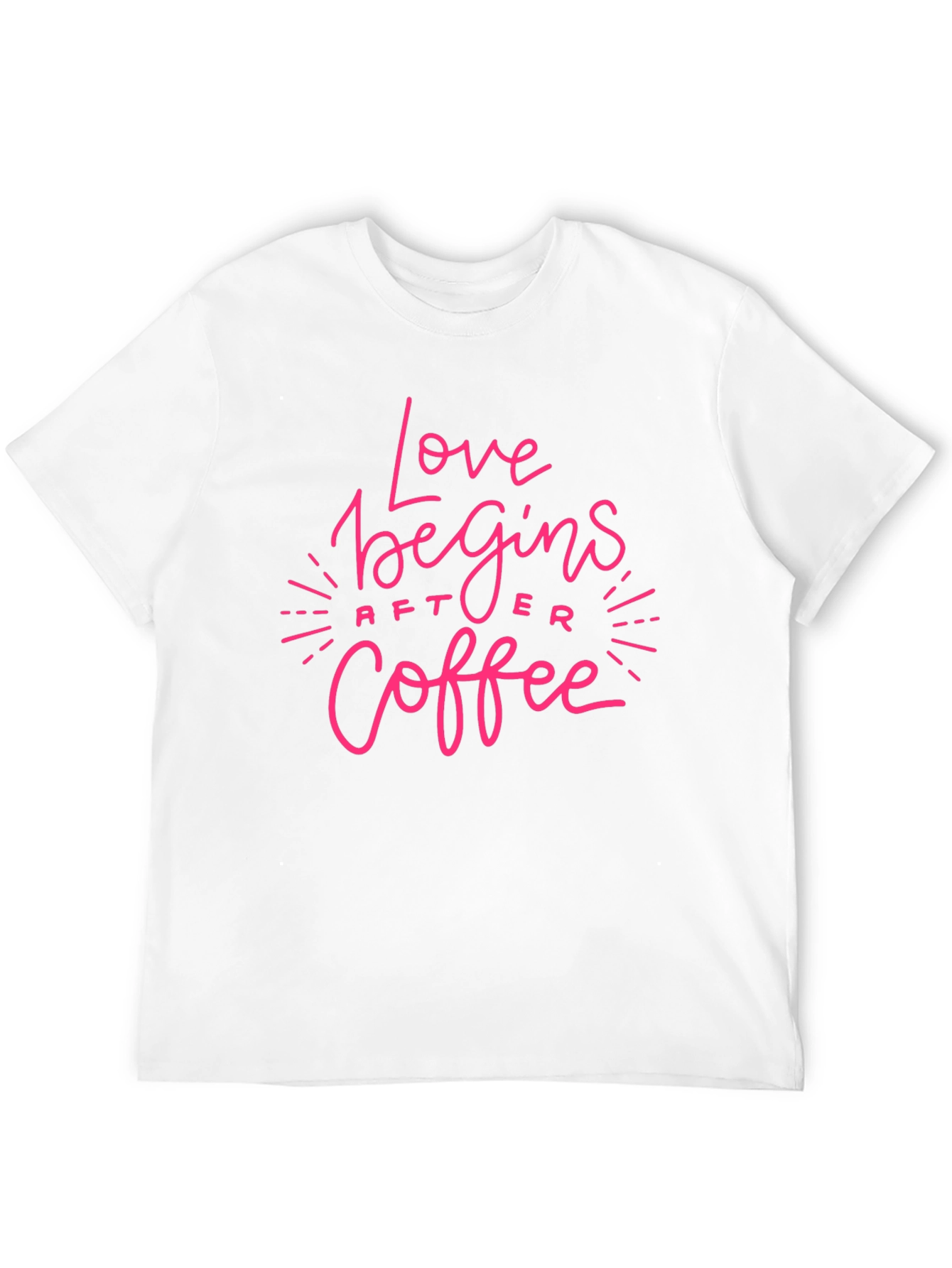 Love Begins After Coffee Graphic Tee
