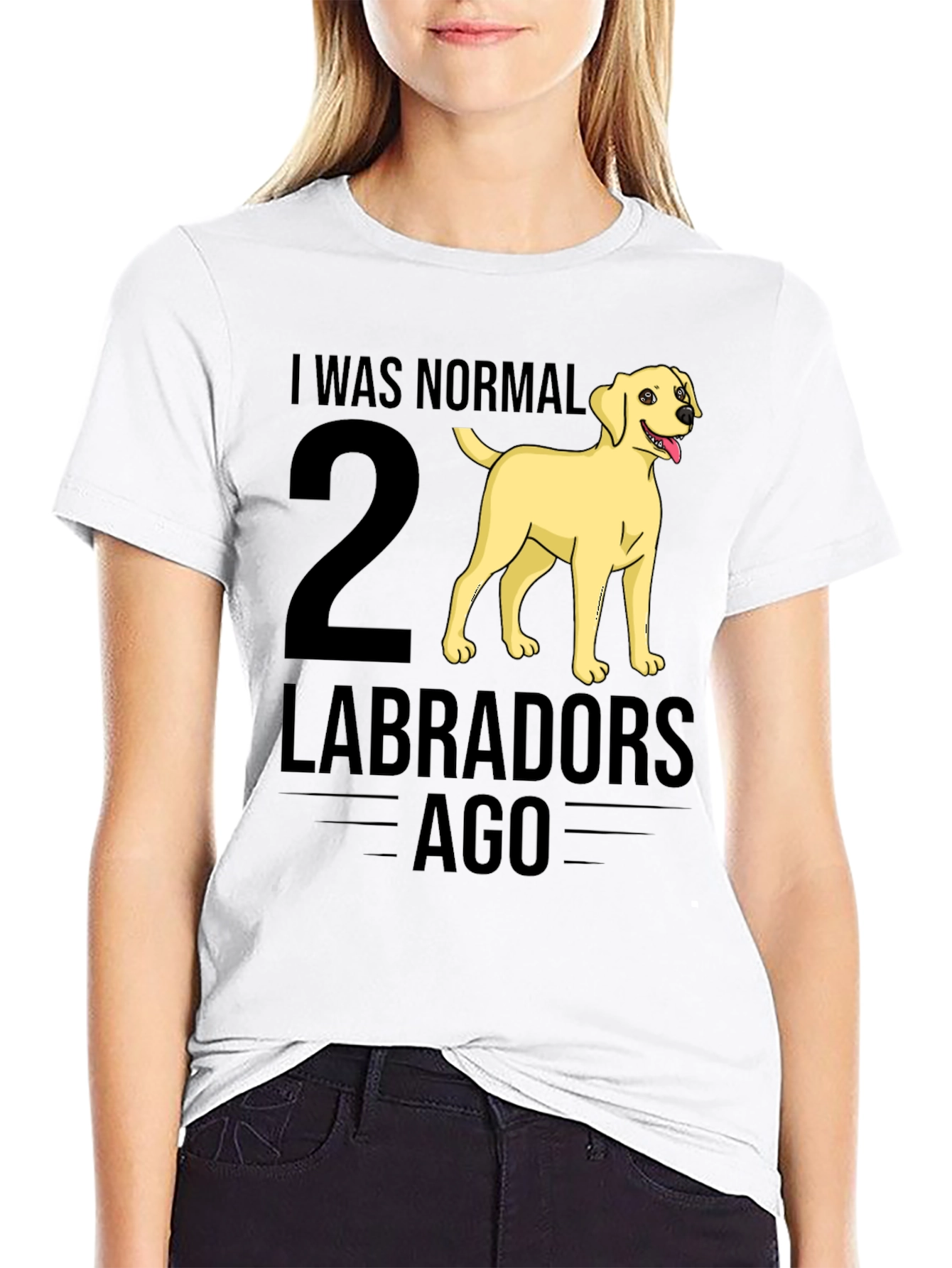 I Was Normal 2 Labradors Ago T-Shirt