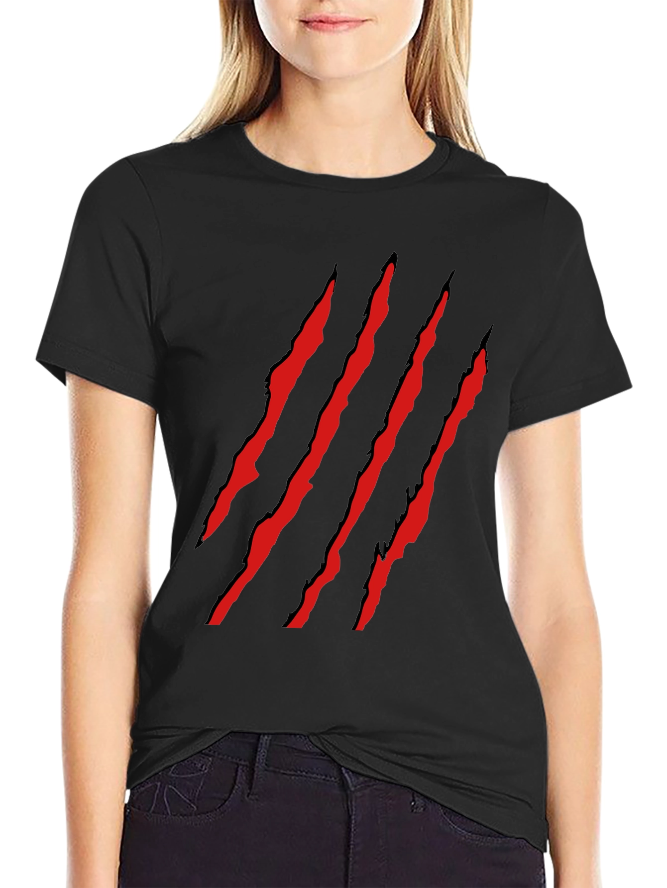 Claw Slash Graphic Tee - Black