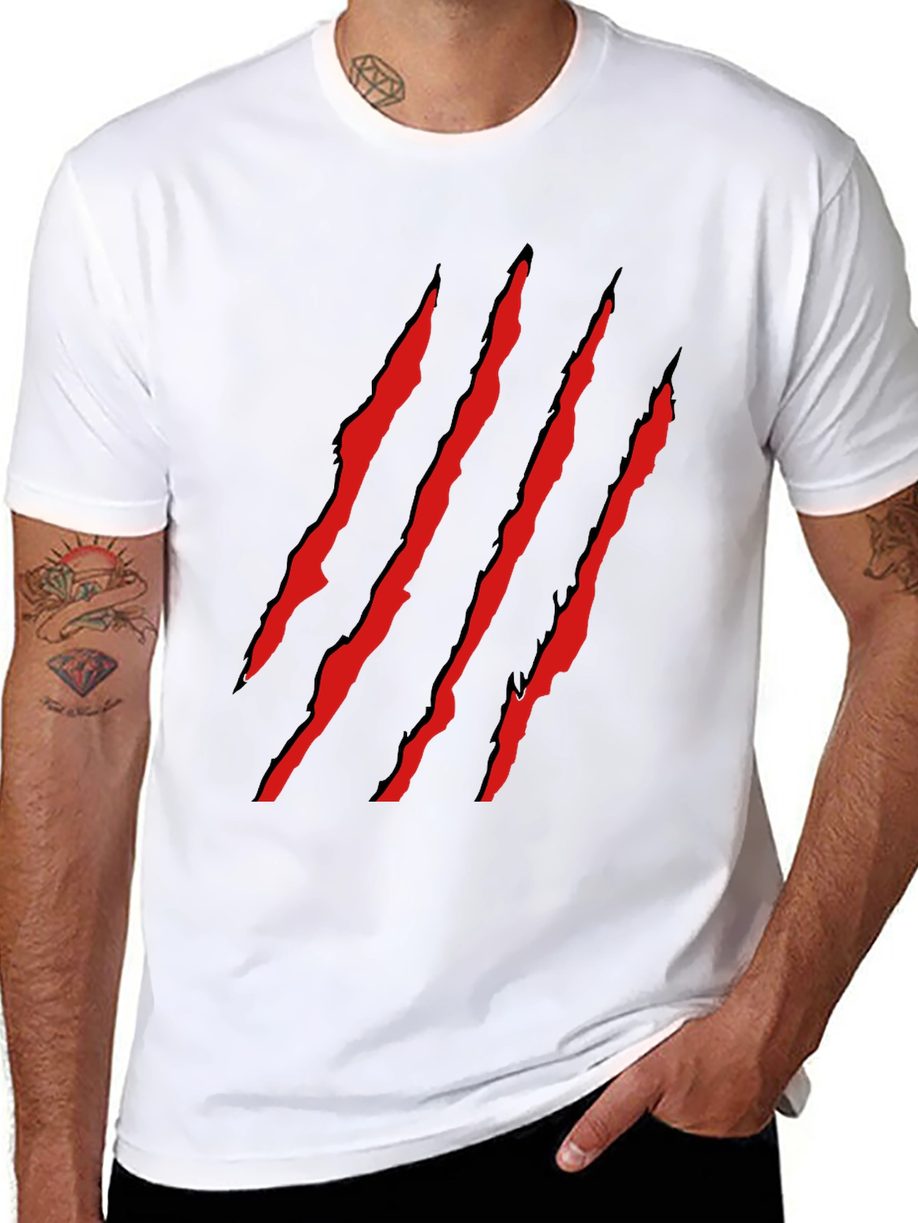 Claw Slash Graphic Tee - Black