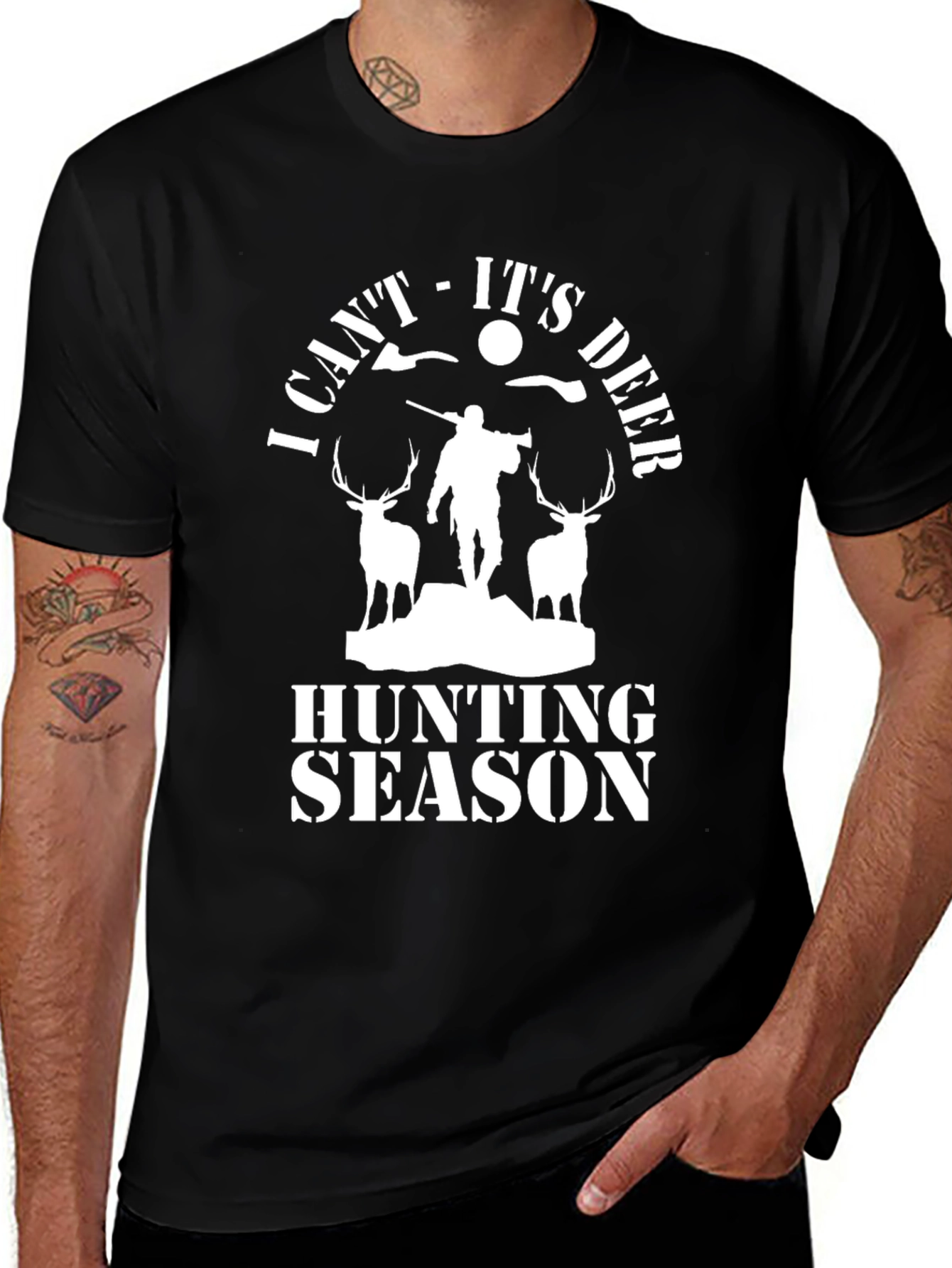 Funny Deer Hunting Season Graphic Tee
