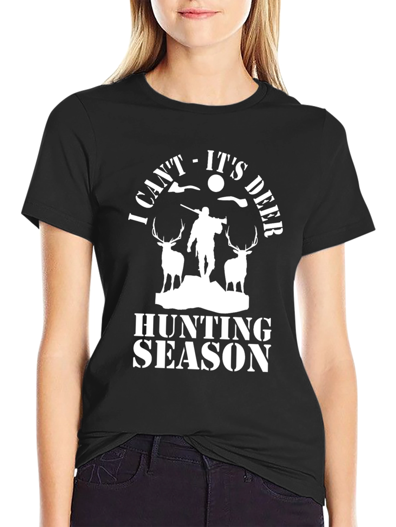 Funny Deer Hunting Season Graphic Tee