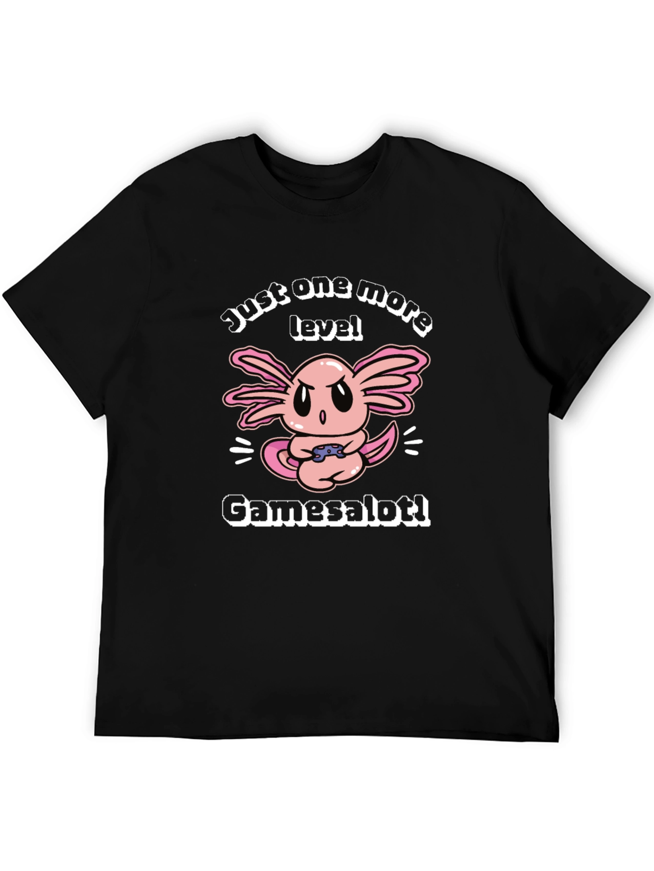 Gamer Axolotl T-Shirt - Just One More Level