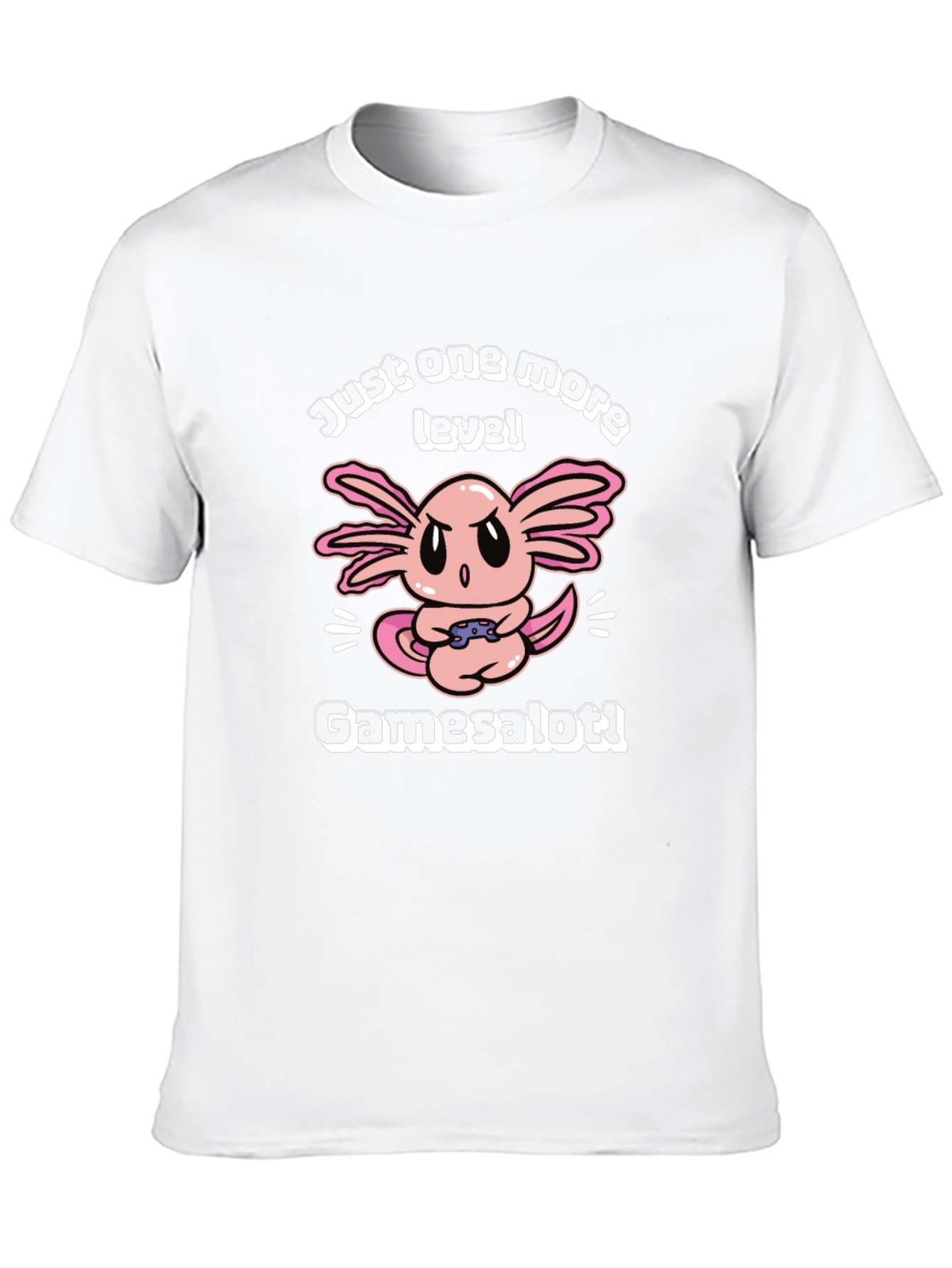 Gamer Axolotl T-Shirt - Just One More Level