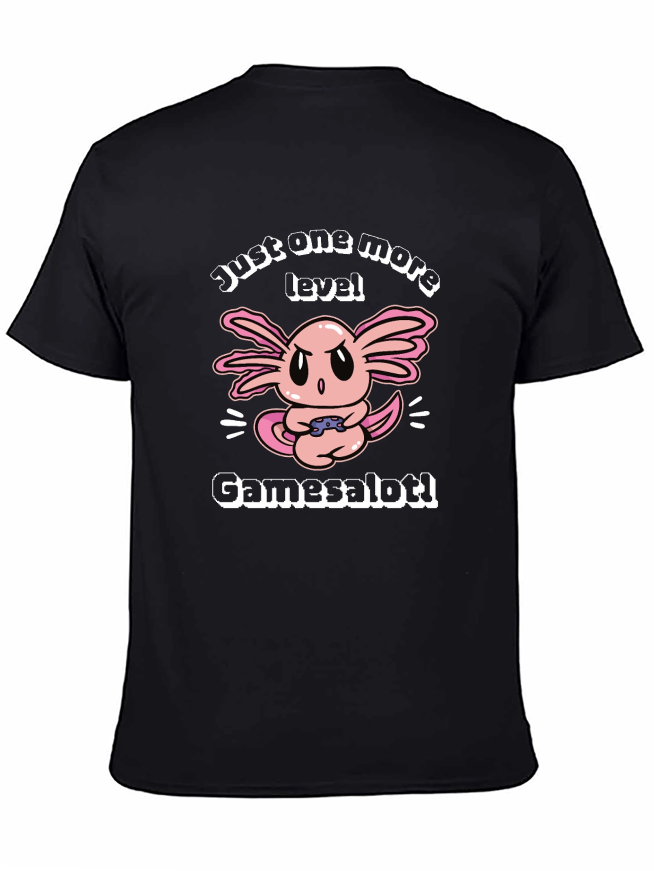 Gamer Axolotl T-Shirt - Just One More Level