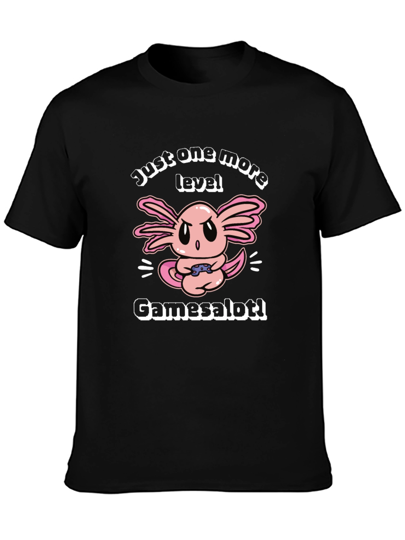 Gamer Axolotl T-Shirt - Just One More Level
