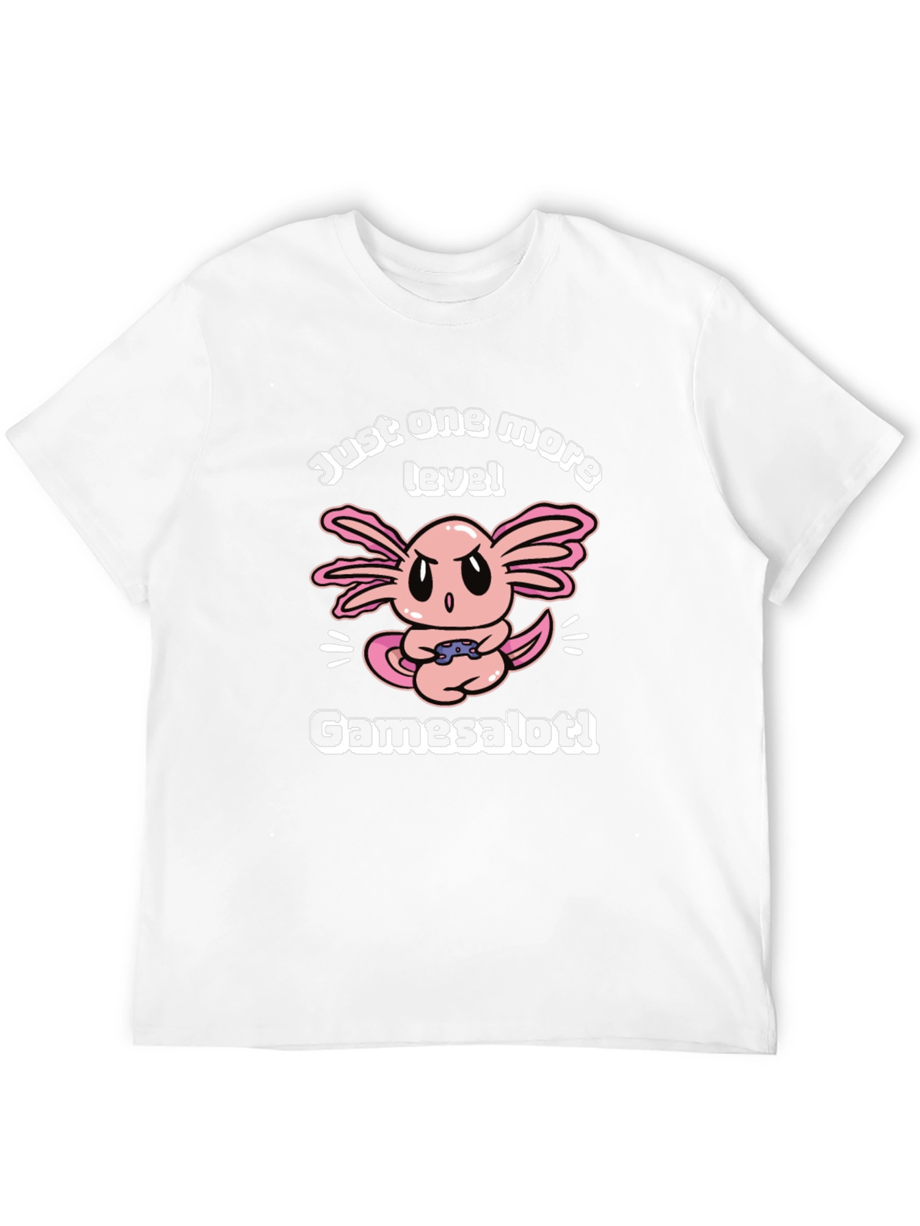 Gamer Axolotl T-Shirt - Just One More Level