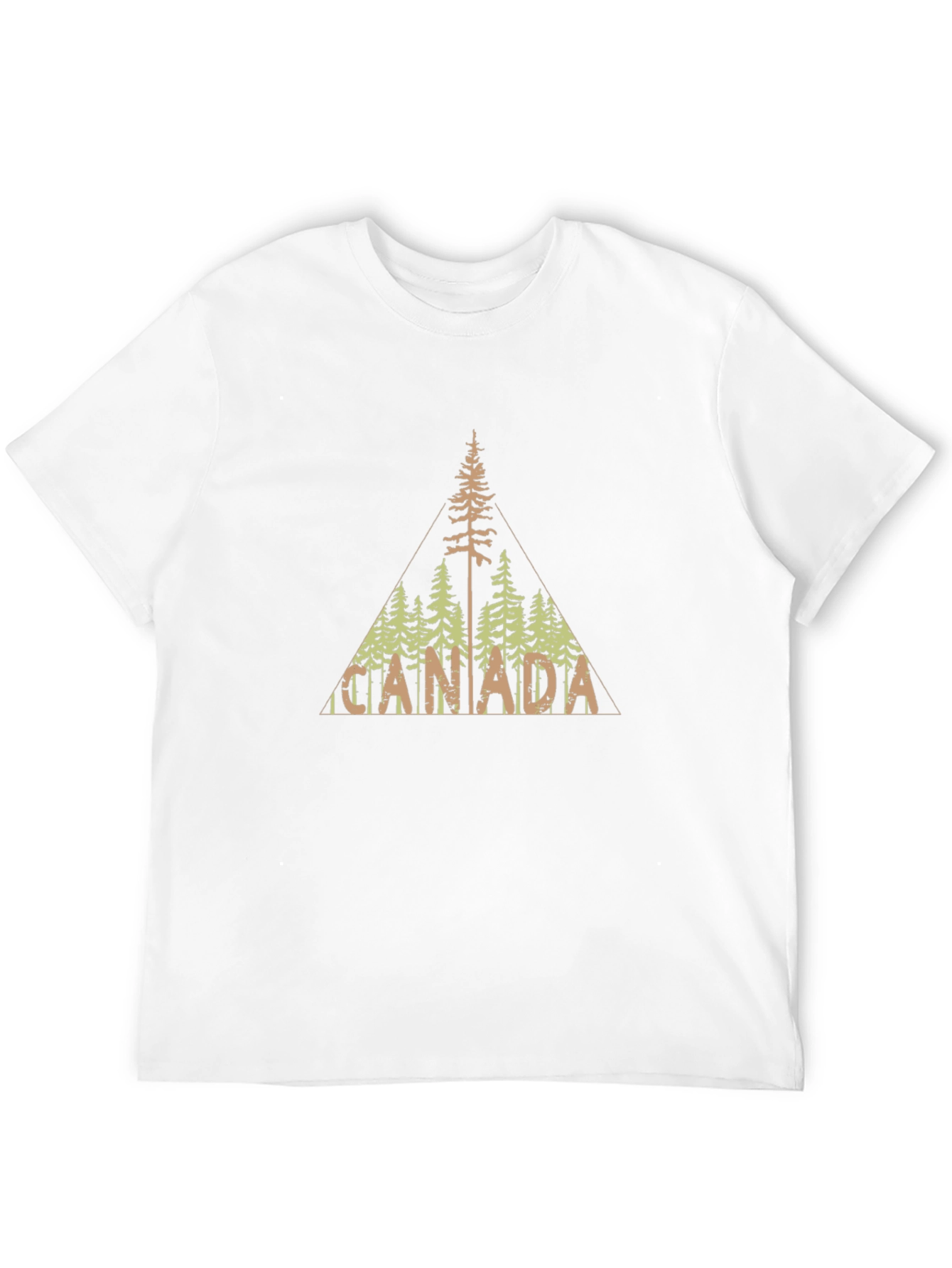 Canada Tree Line Graphic Black T-Shirt