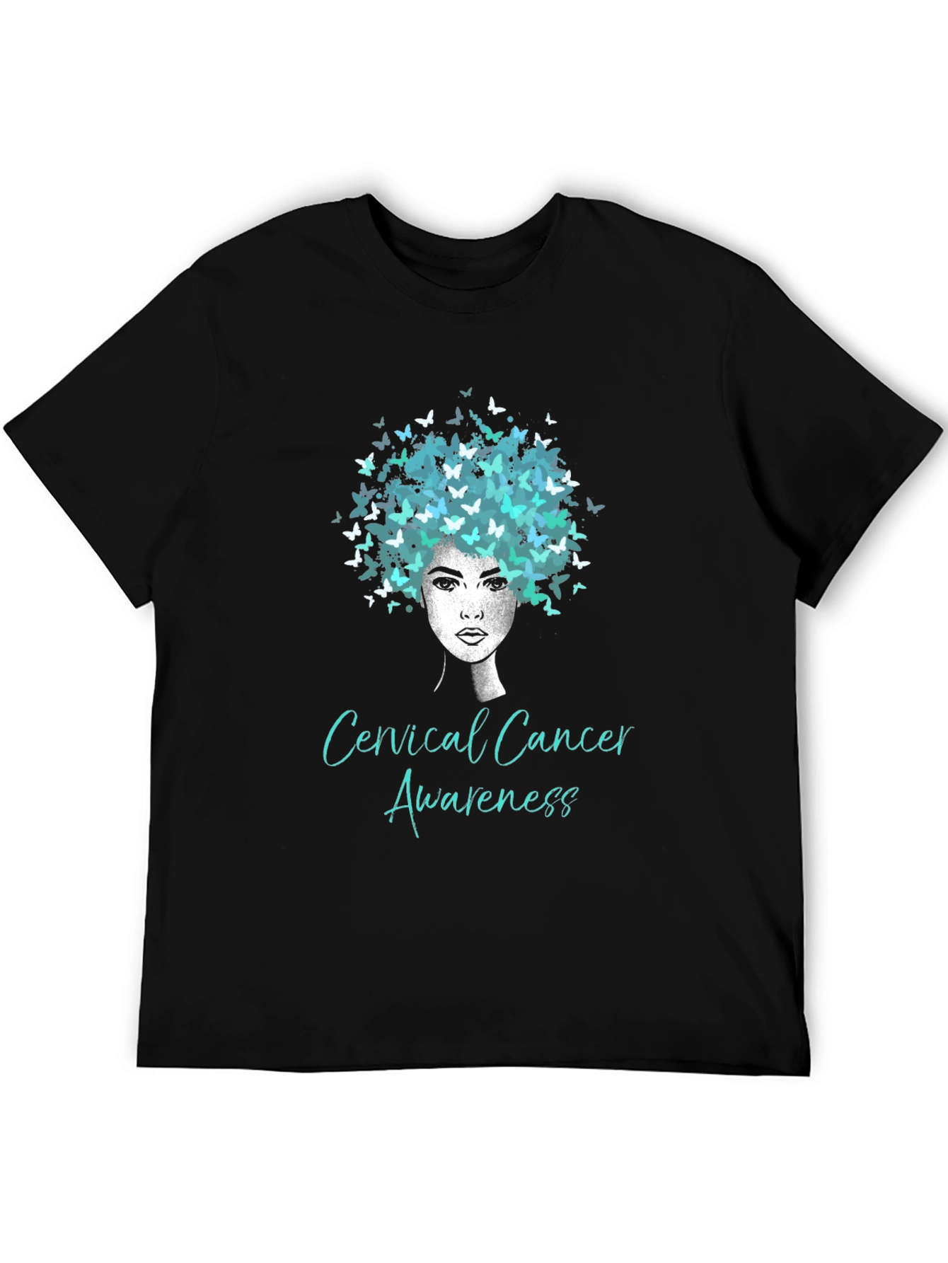 Cervical Cancer Awareness Butterfly T-Shirt