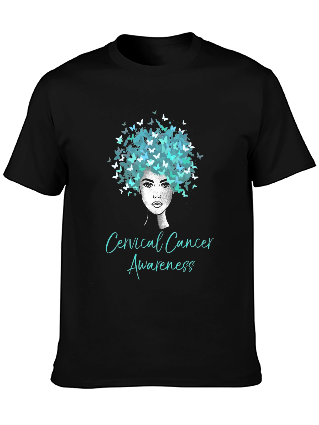 Cervical Cancer Awareness Butterfly T-Shirt