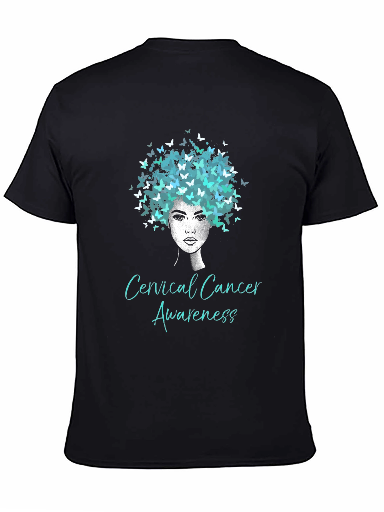 Cervical Cancer Awareness Butterfly T-Shirt