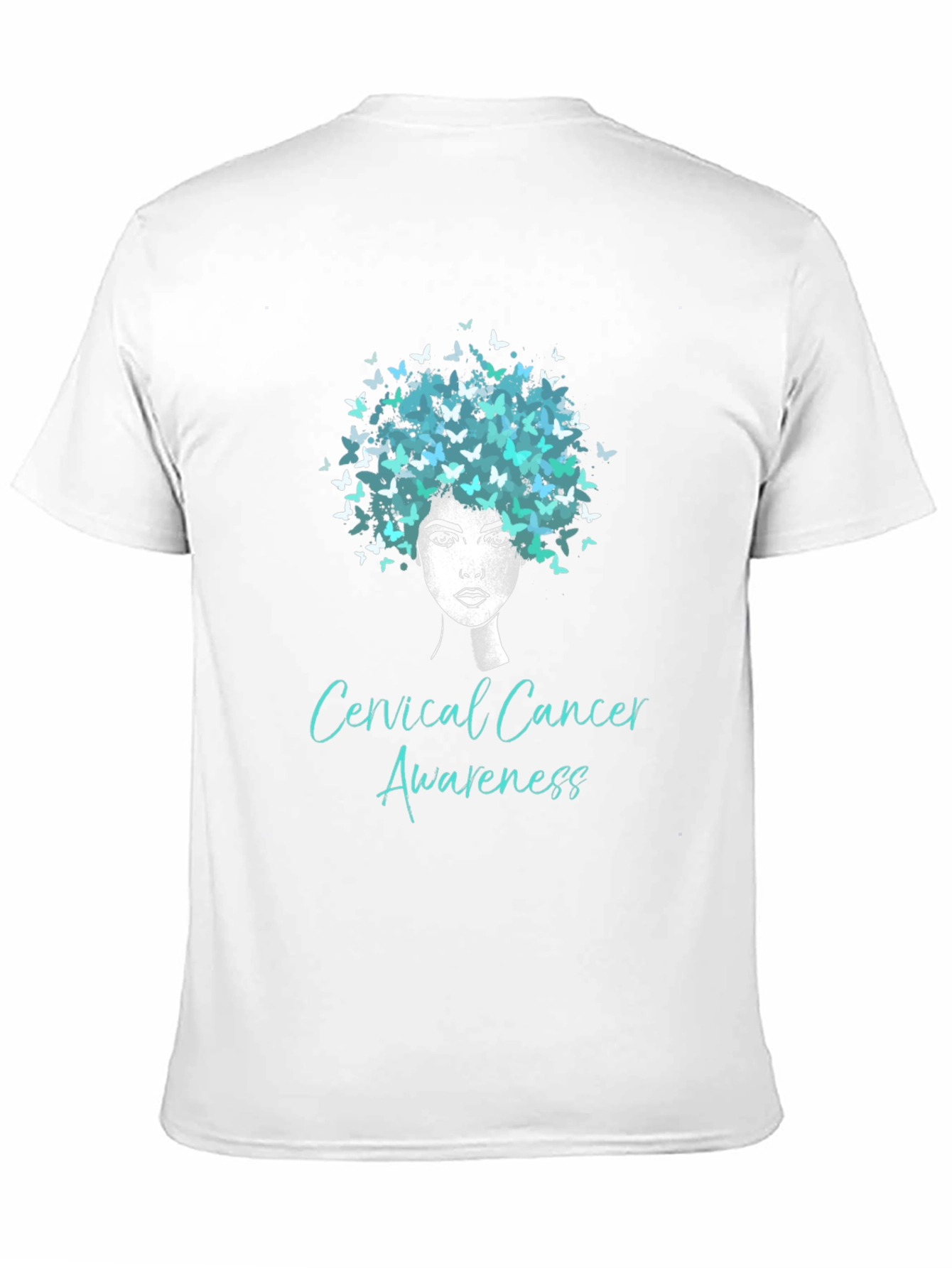 Cervical Cancer Awareness Butterfly T-Shirt