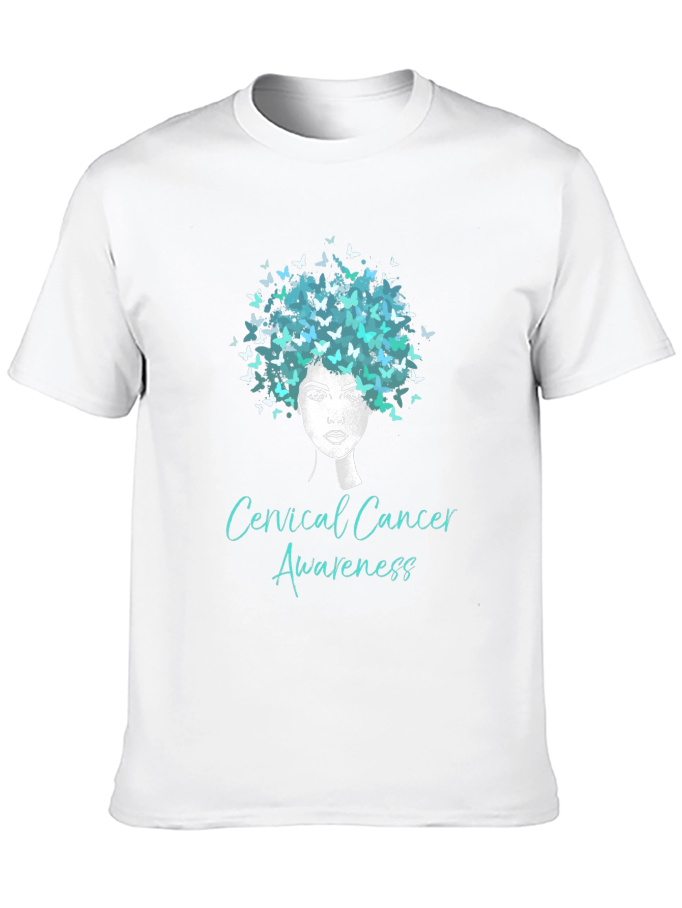 Cervical Cancer Awareness Butterfly T-Shirt
