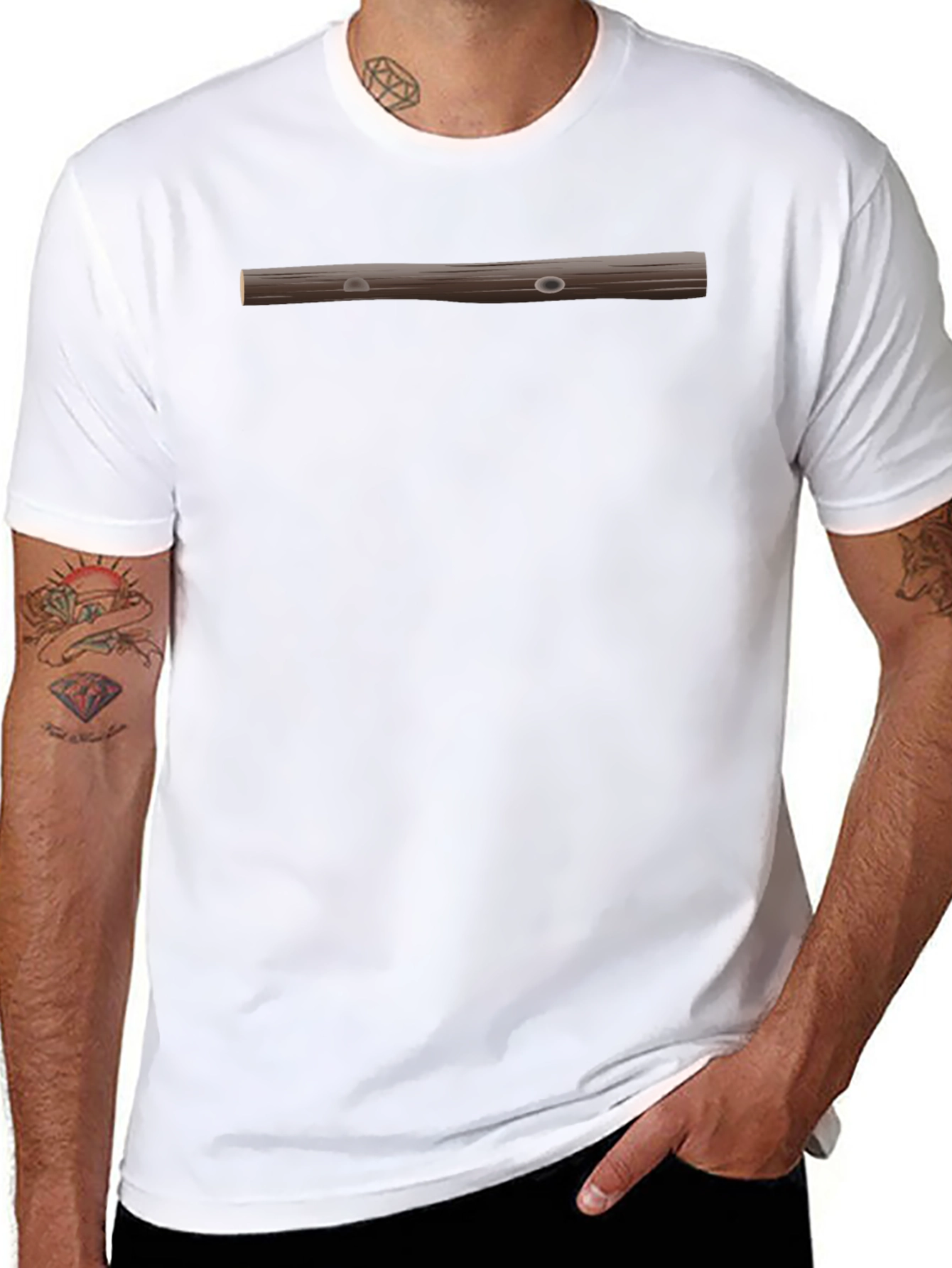 Novelty Flute Graphic T-Shirt