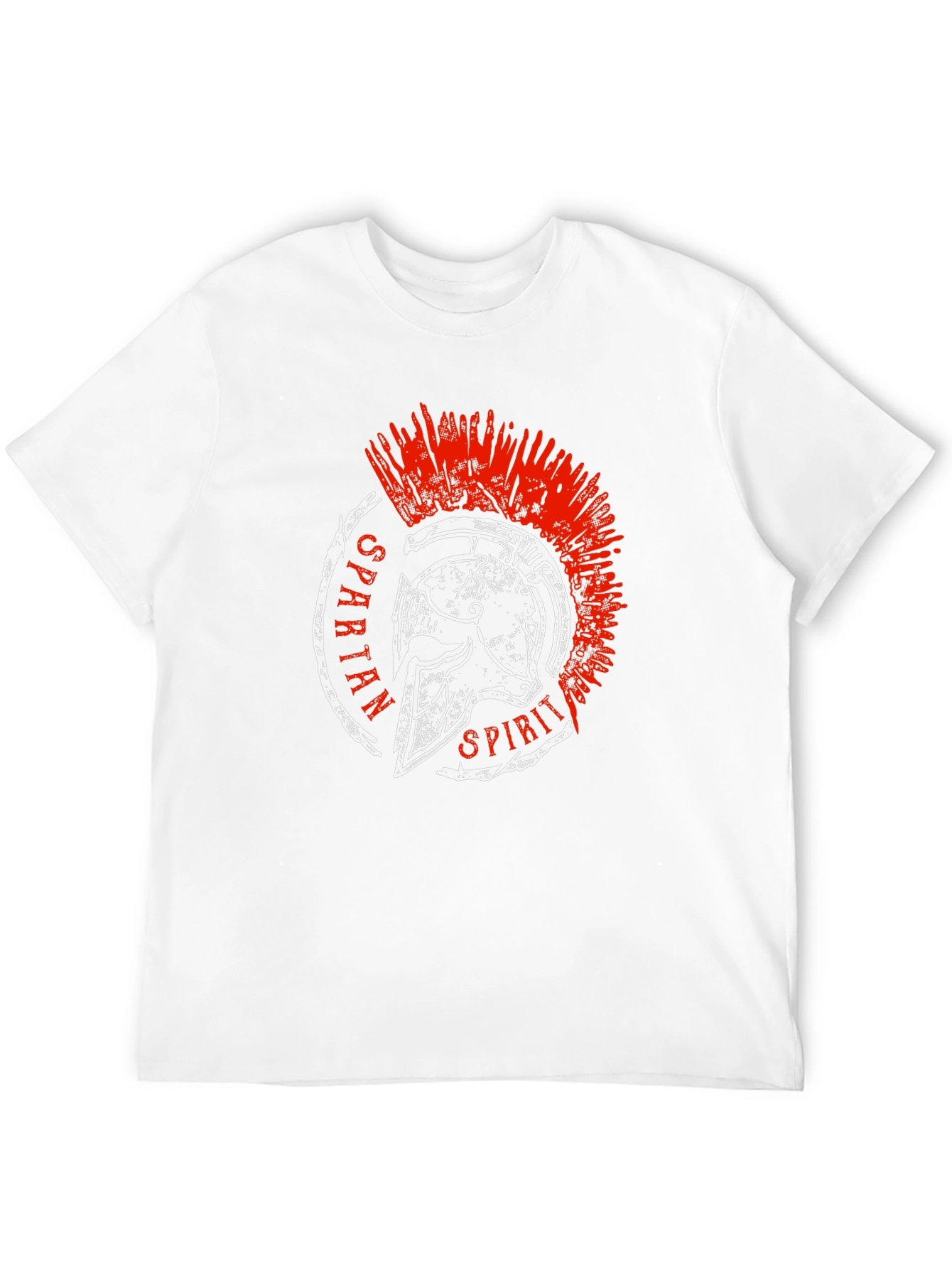 Spartan Spirit Graphic Tee - Black Cotton T-Shirt