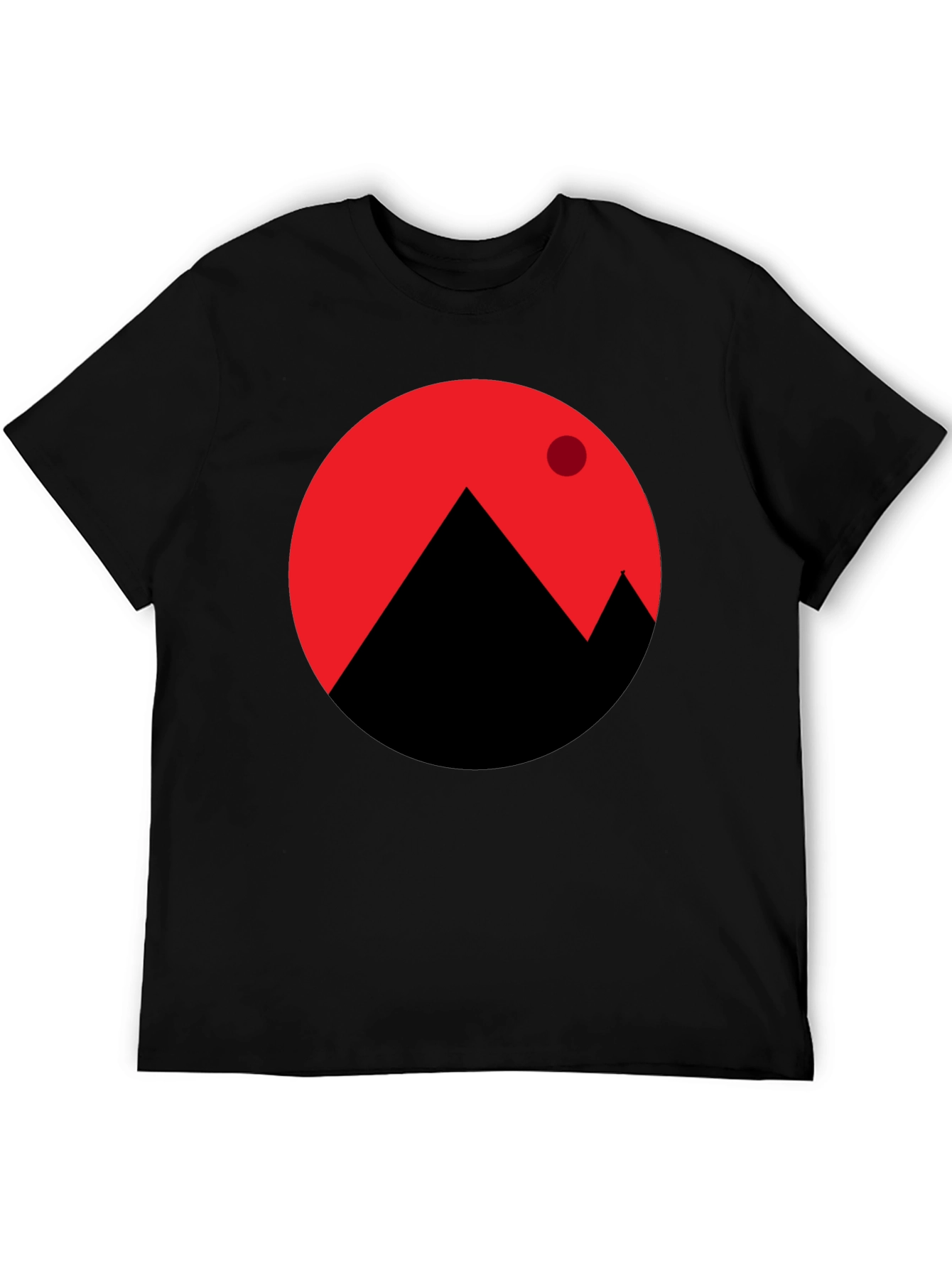 Modern Mountainscape Graphic T-Shirt