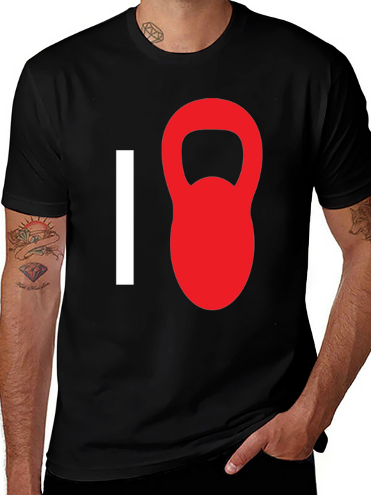 I Kettlebell T-Shirt - Black Workout Tee