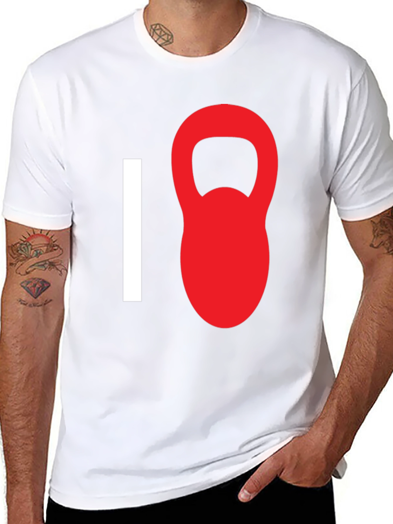 I Kettlebell T-Shirt - Black Workout Tee