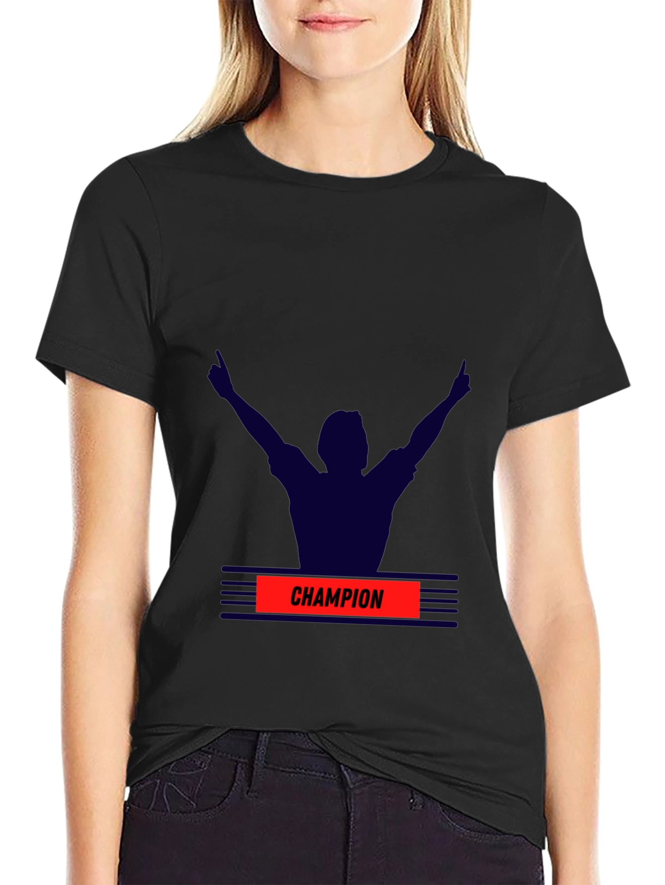 Champion Graphic Black T-Shirt