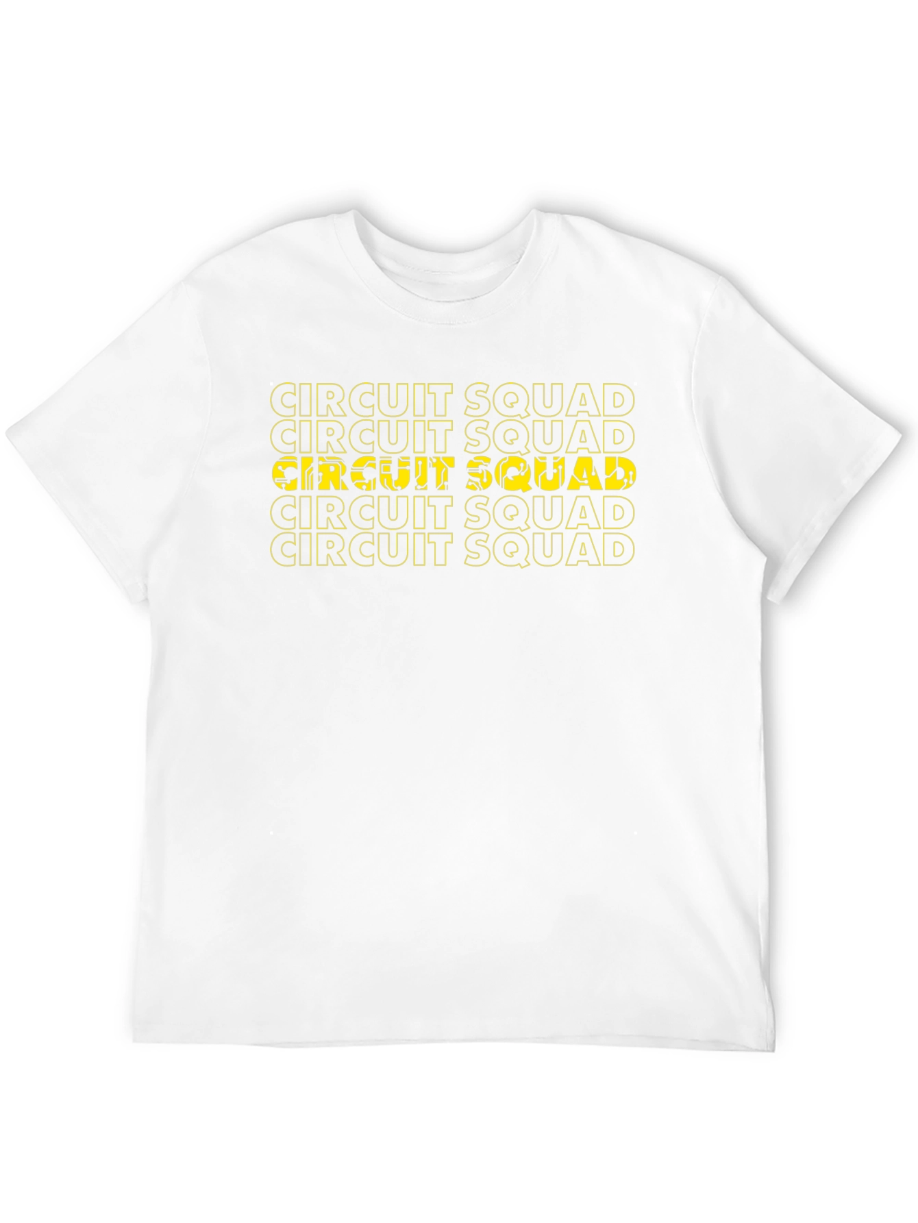 Circuit Squad Graphic Tee - Black Cotton T-Shirt