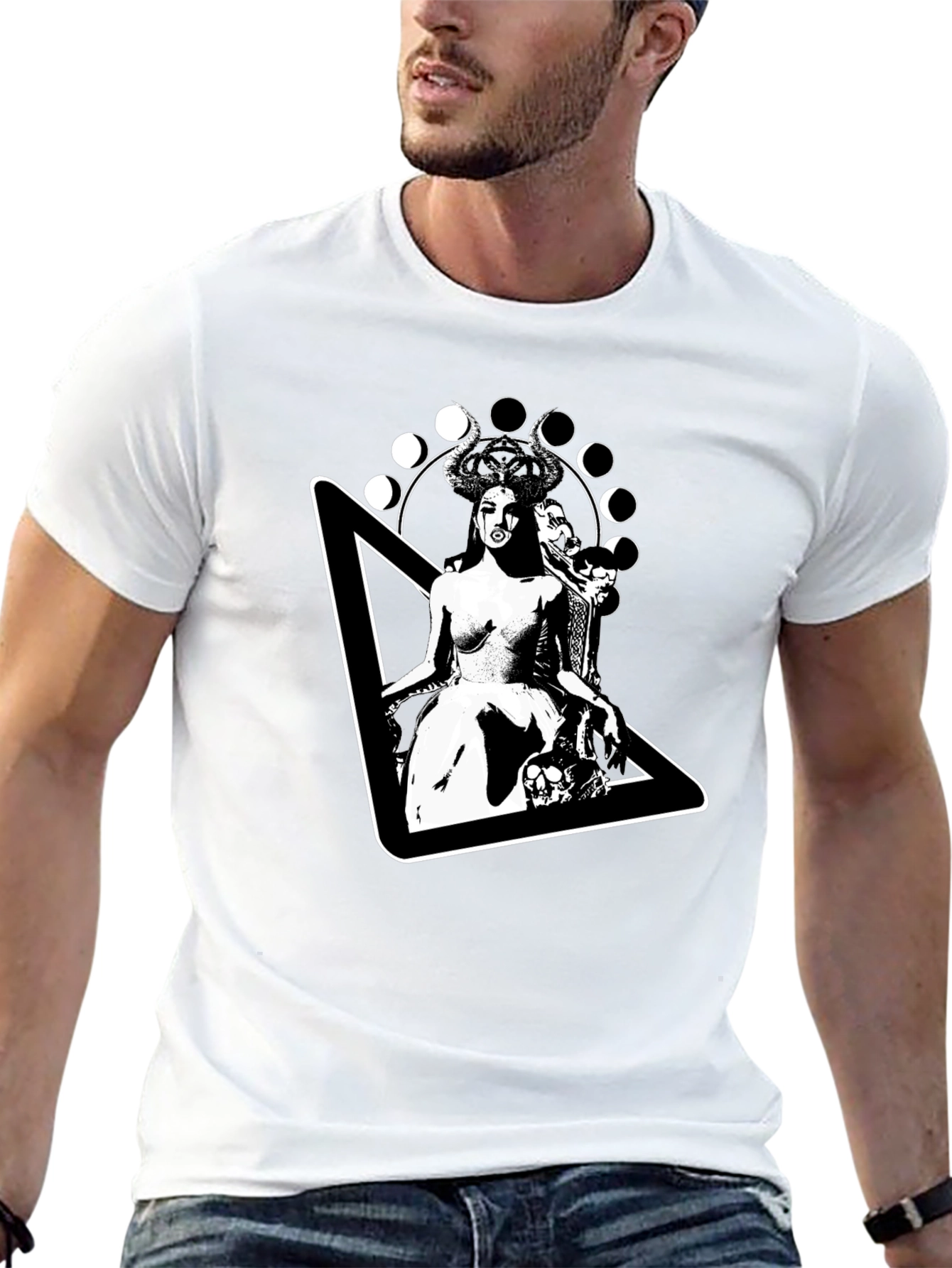 Occult Witch Graphic Print Tee