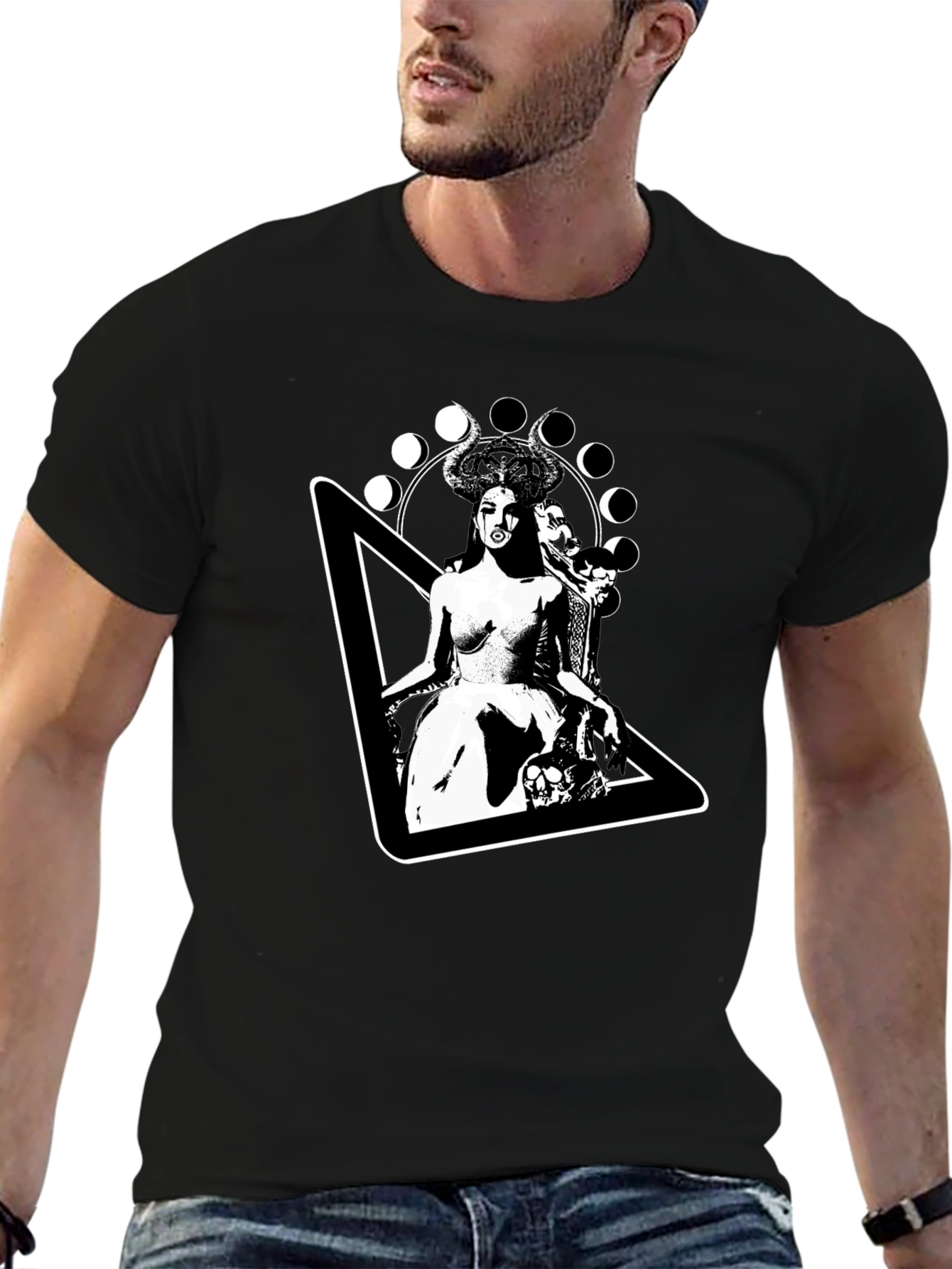 Occult Witch Graphic Print Tee