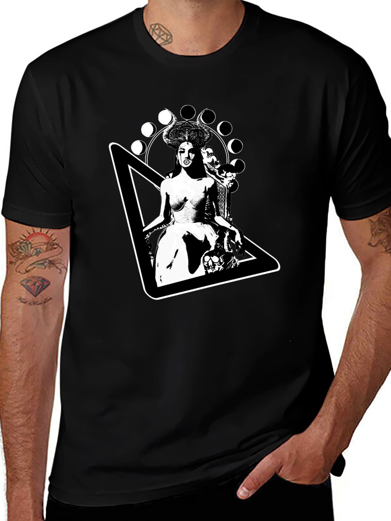 Occult Witch Graphic Print Tee