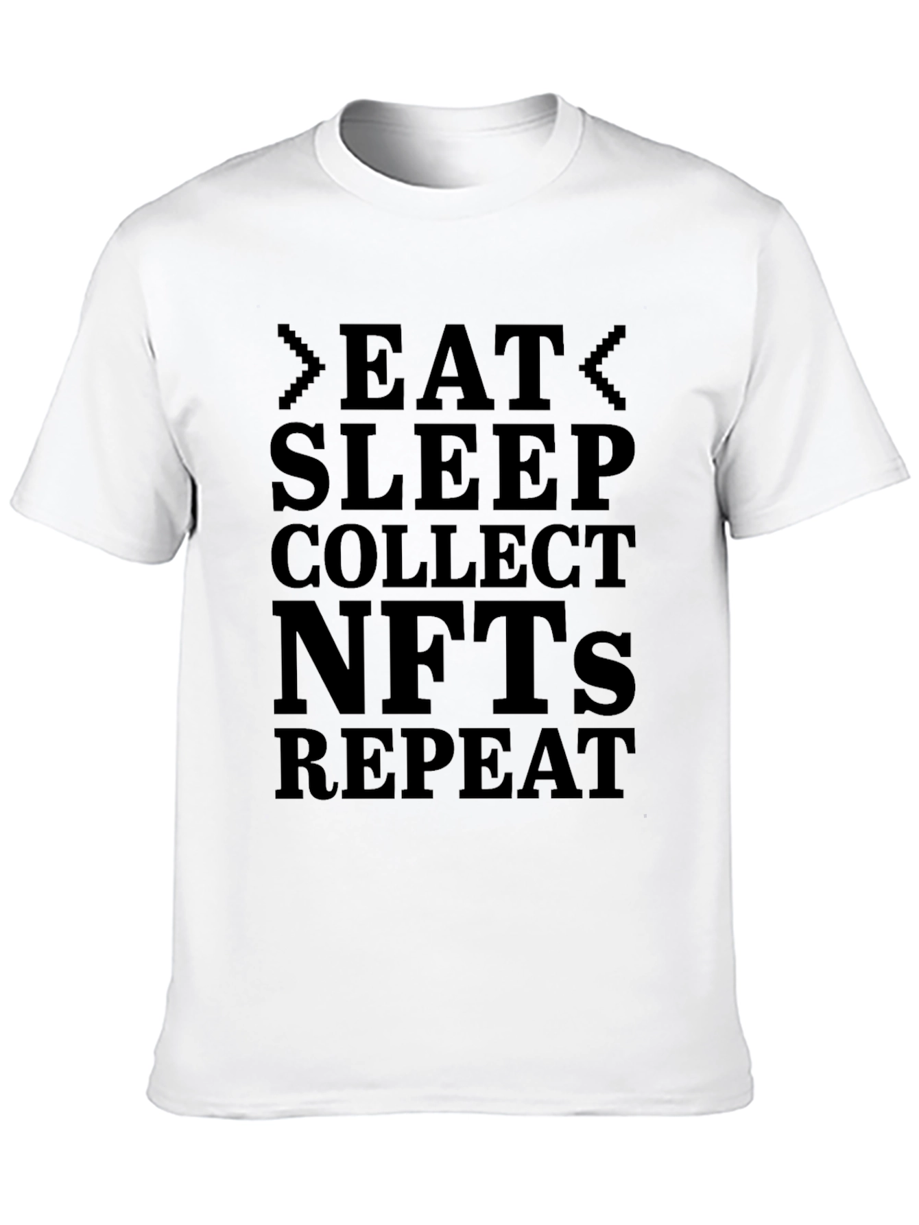Eat Sleep Collect NFTs Repeat Black T-Shirt