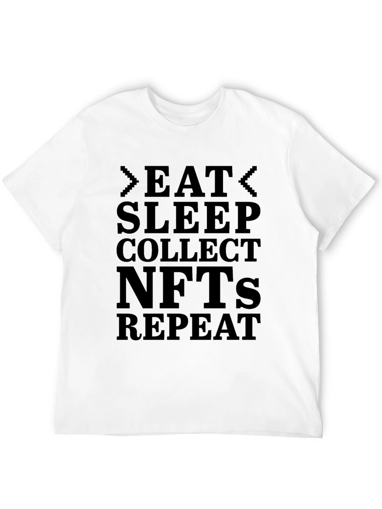 Eat Sleep Collect NFTs Repeat Black T-Shirt