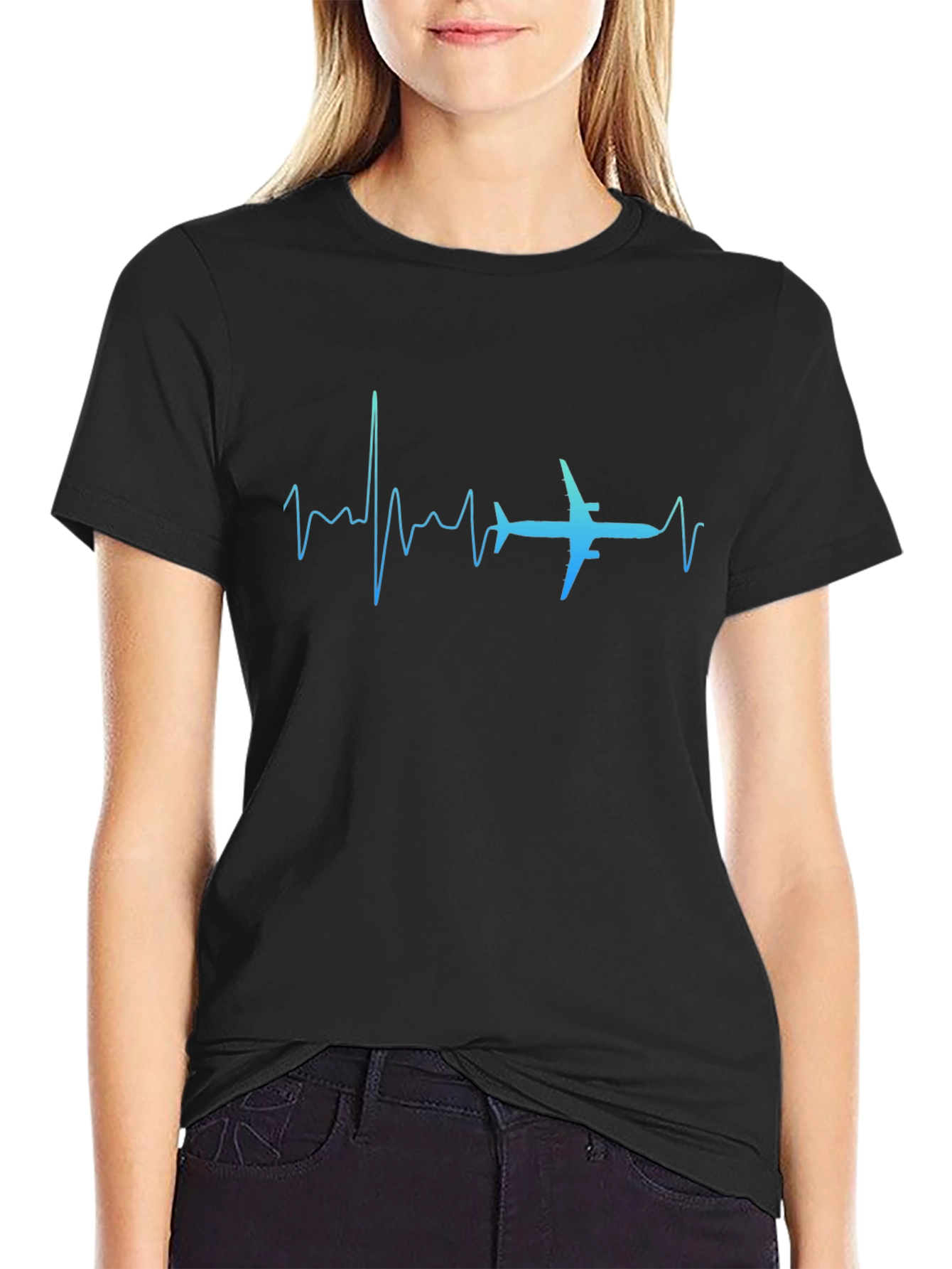 Pilot Heartbeat Graphic T-Shirt