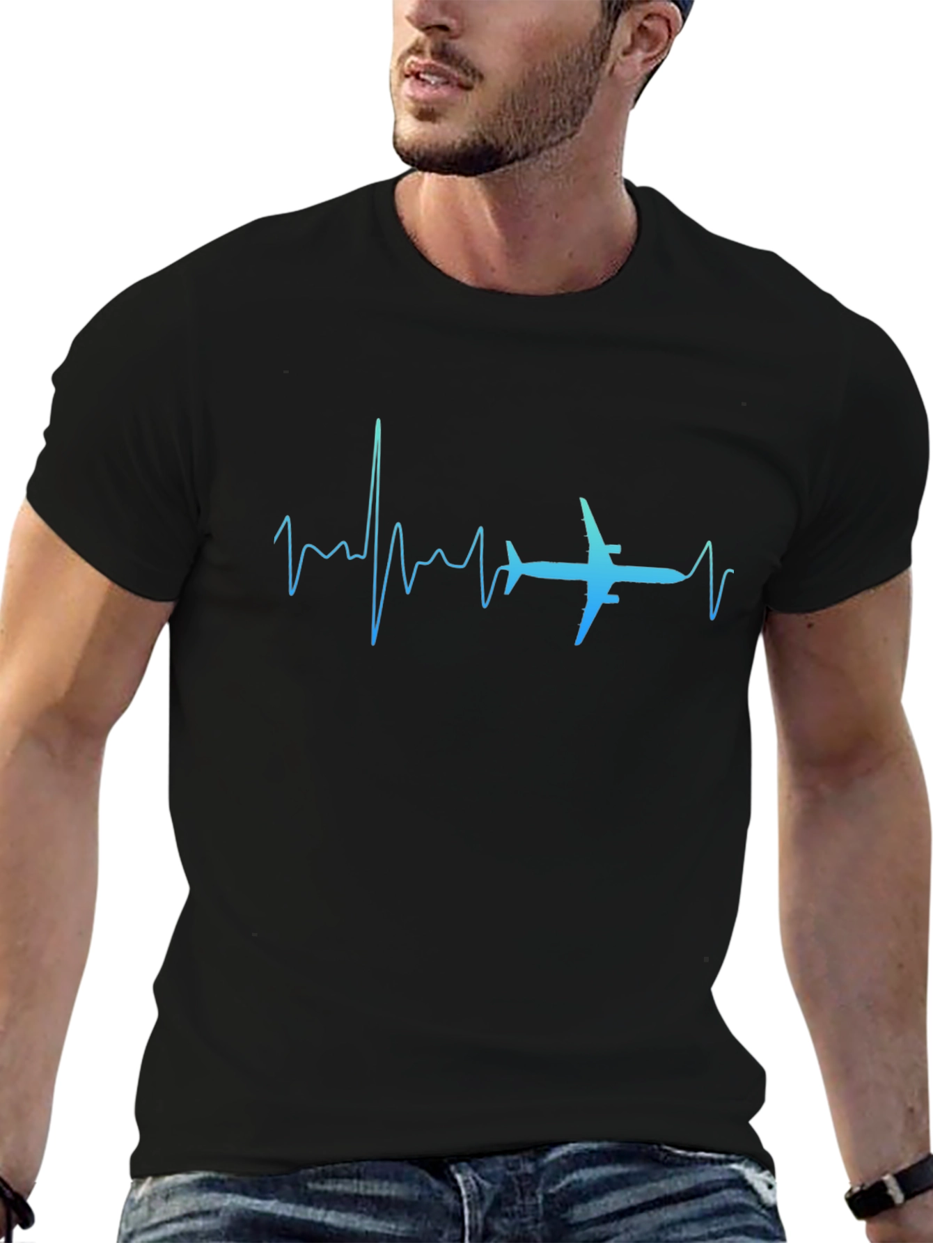 Pilot Heartbeat Graphic T-Shirt