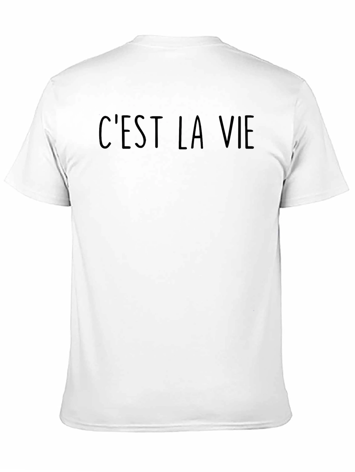 Cest La Vie Black Graphic T-Shirt Casual Wear
