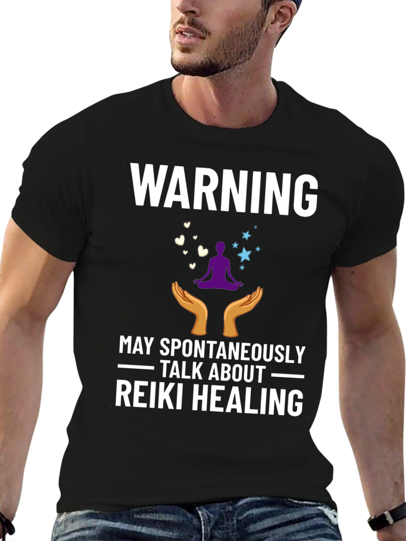 Warning Reiki Healing T-Shirt - Spiritual Gift