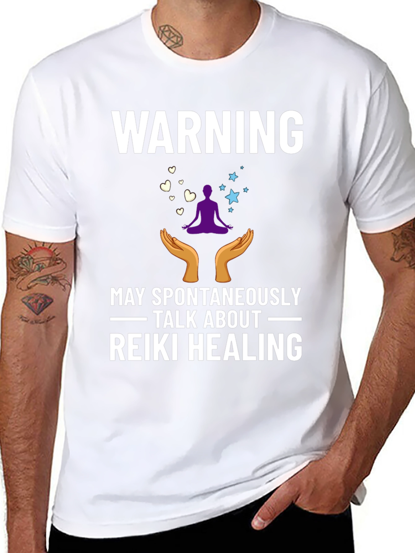 Warning Reiki Healing T-Shirt - Spiritual Gift