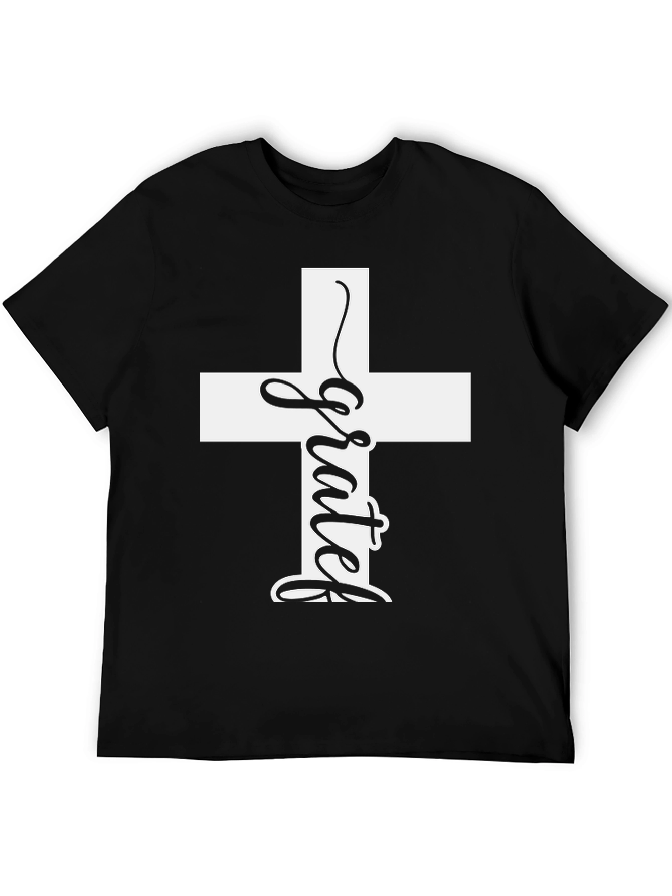 Grateful Cross Graphic Tee - Stylish Christian Apparel