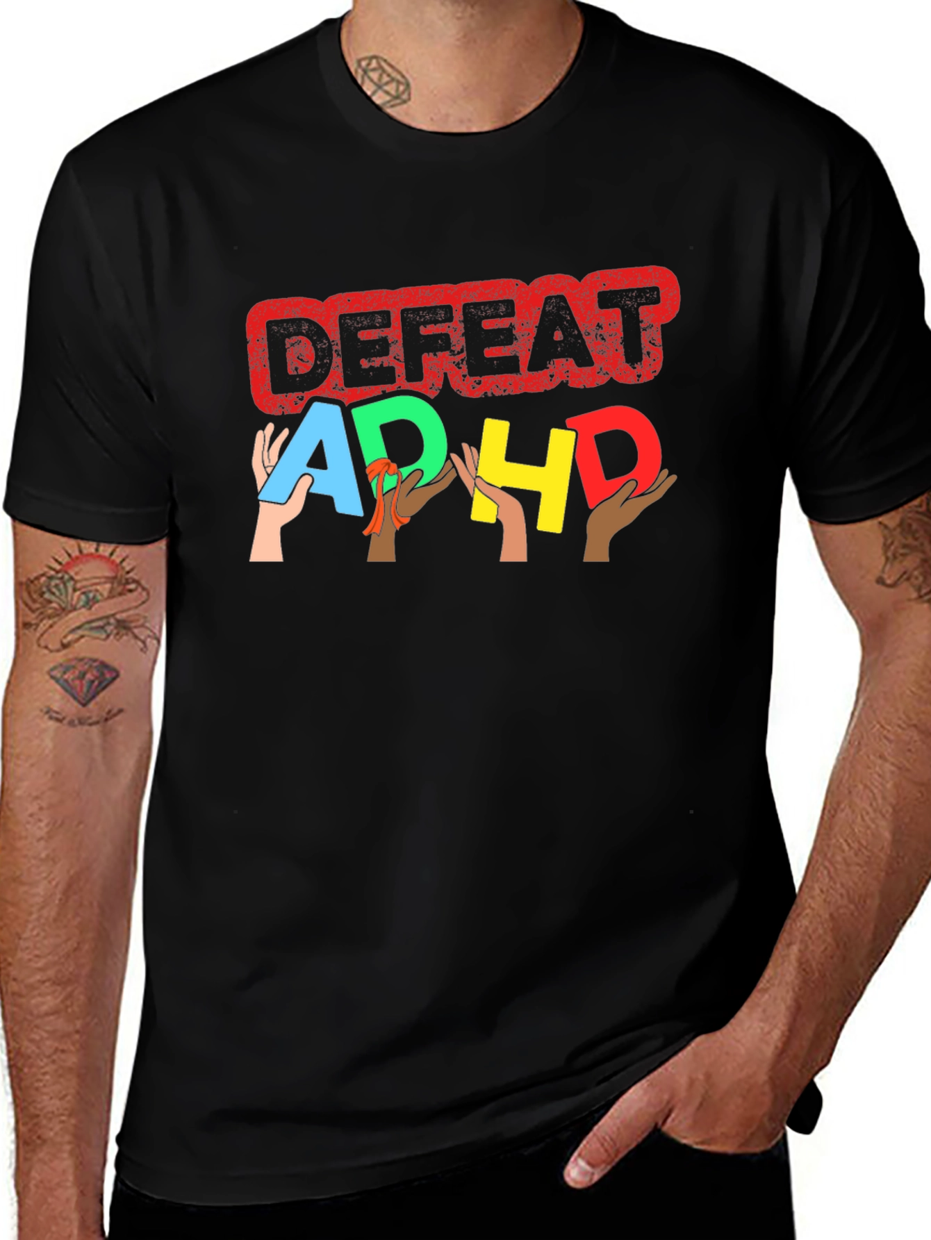 Defeat ADHD Awareness T-Shirt