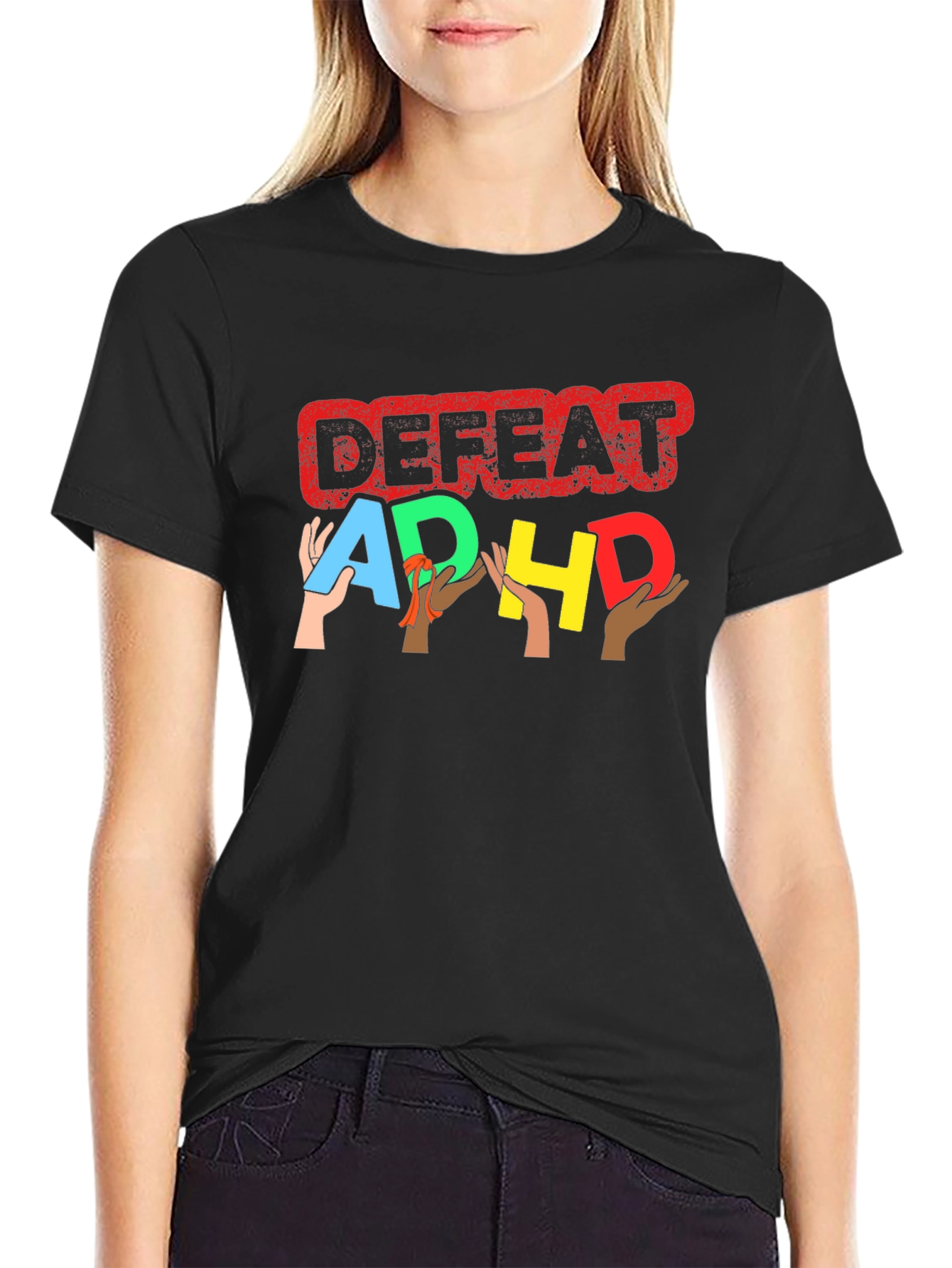 Defeat ADHD Awareness T-Shirt