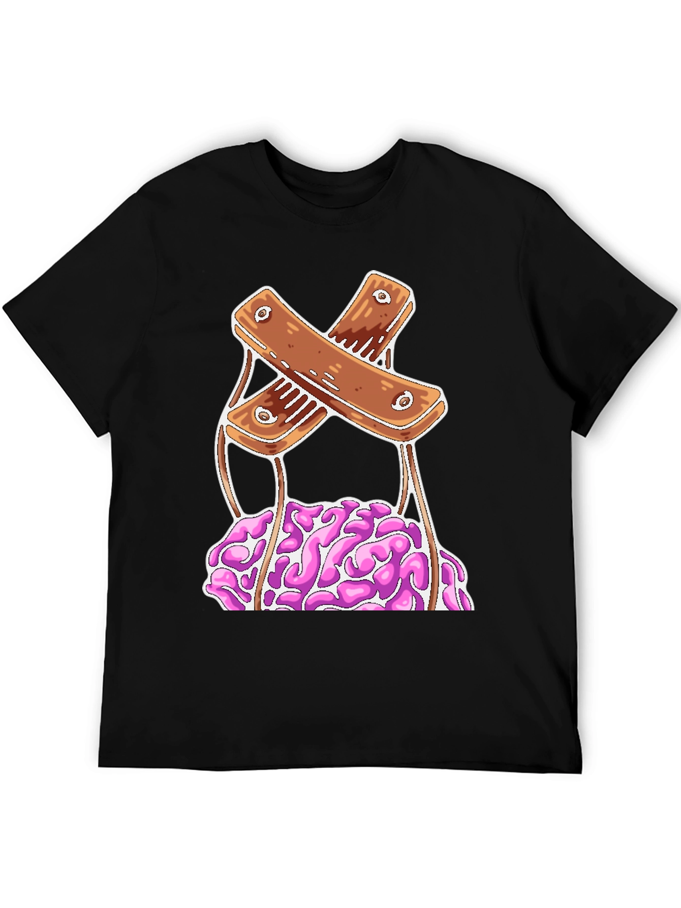 Brain Puppet Graphic Tee - Unique Design