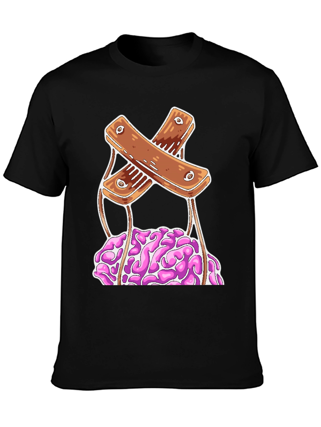 Brain Puppet Graphic Tee - Unique Design
