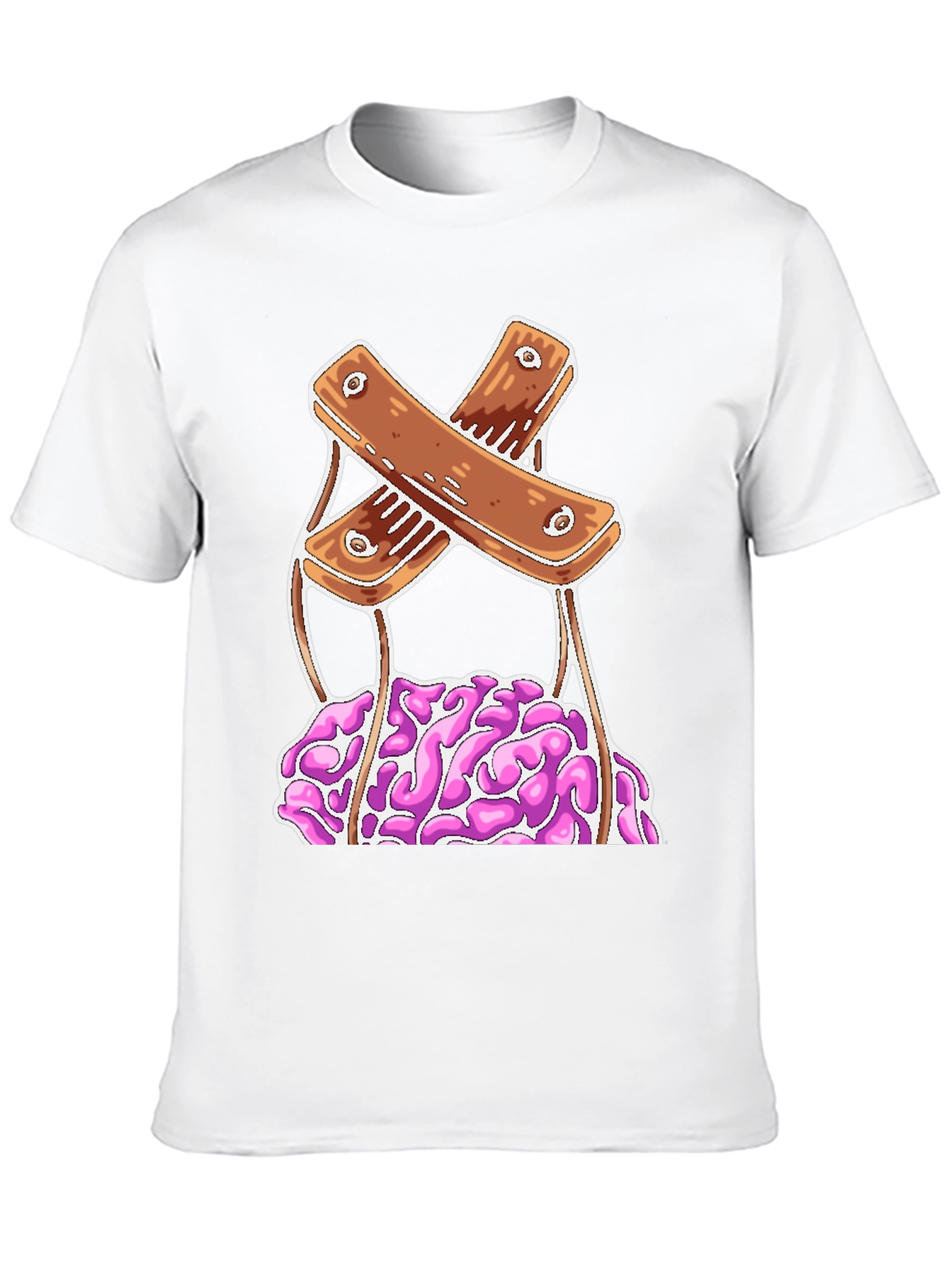Brain Puppet Graphic Tee - Unique Design