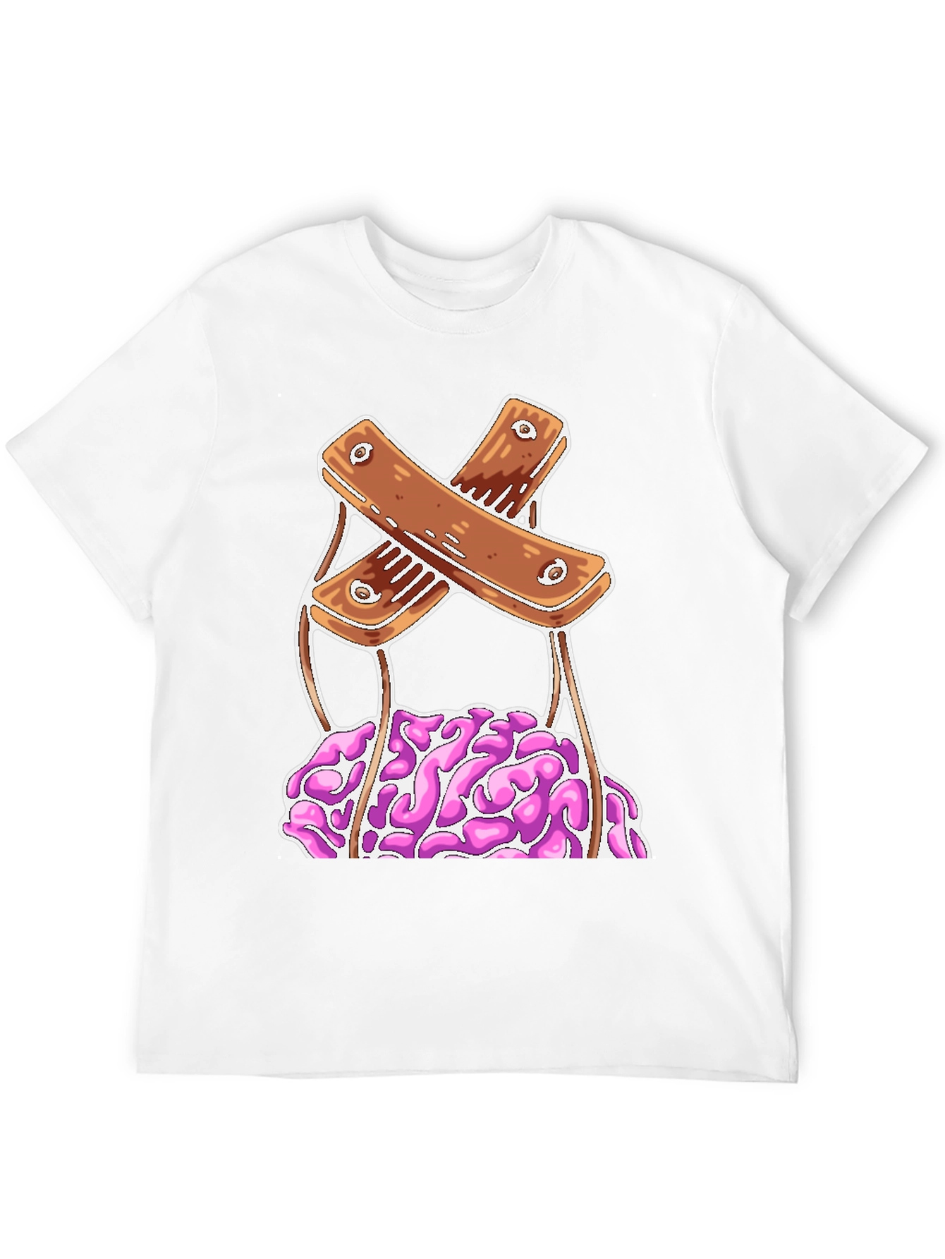 Brain Puppet Graphic Tee - Unique Design