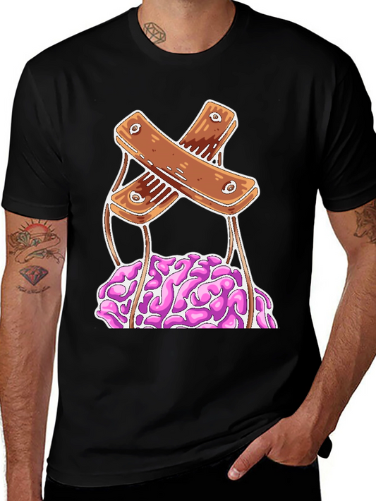 Brain Puppet Graphic Tee - Unique Design