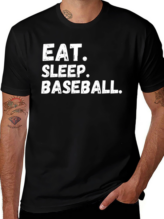 Eat Sleep Baseball T-Shirt - Fan Apparel