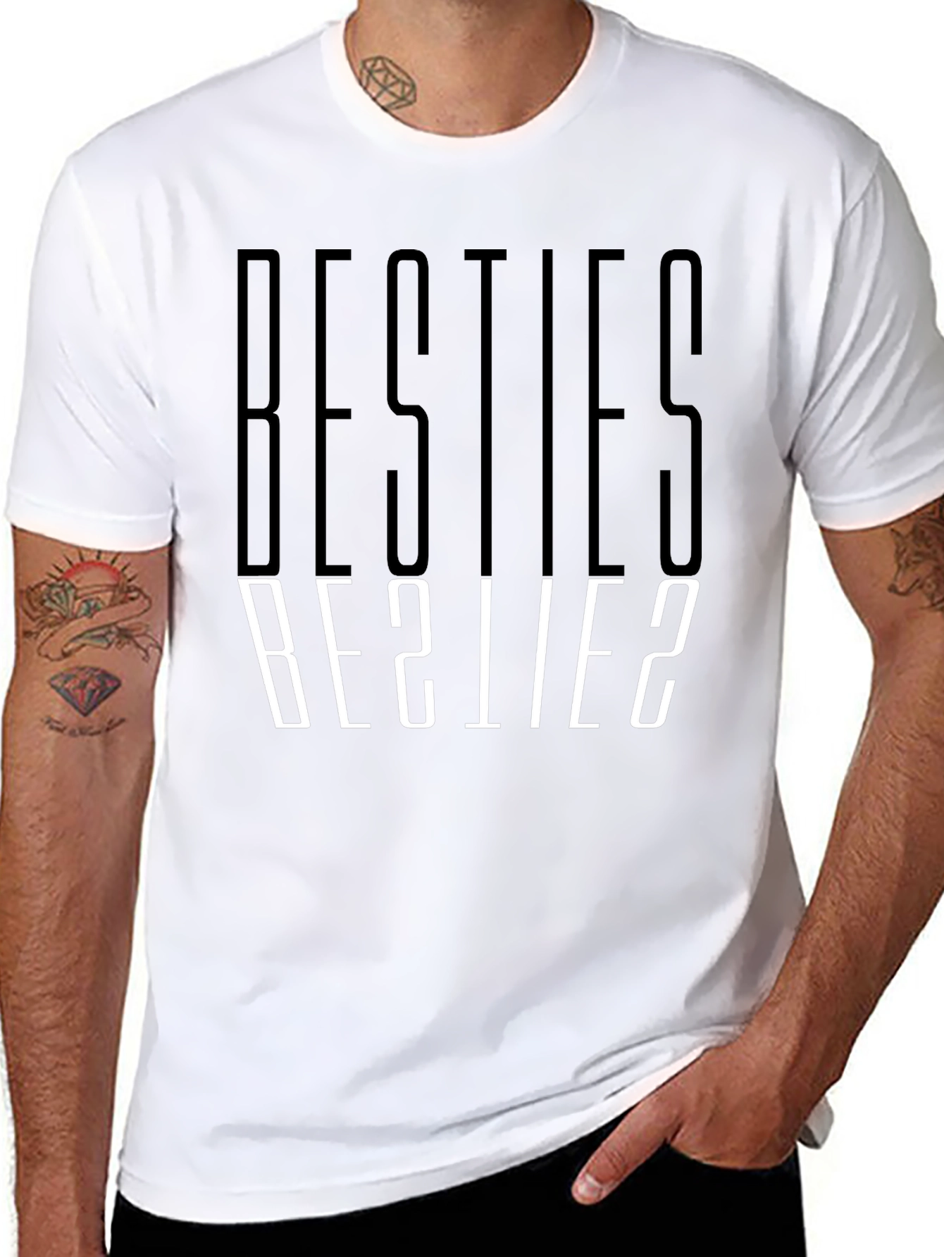Besties T-Shirt Mirror Image Tee