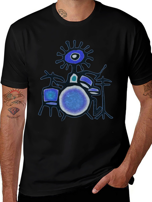 Abstract Drummer T-Shirt - Unique Graphic Tee