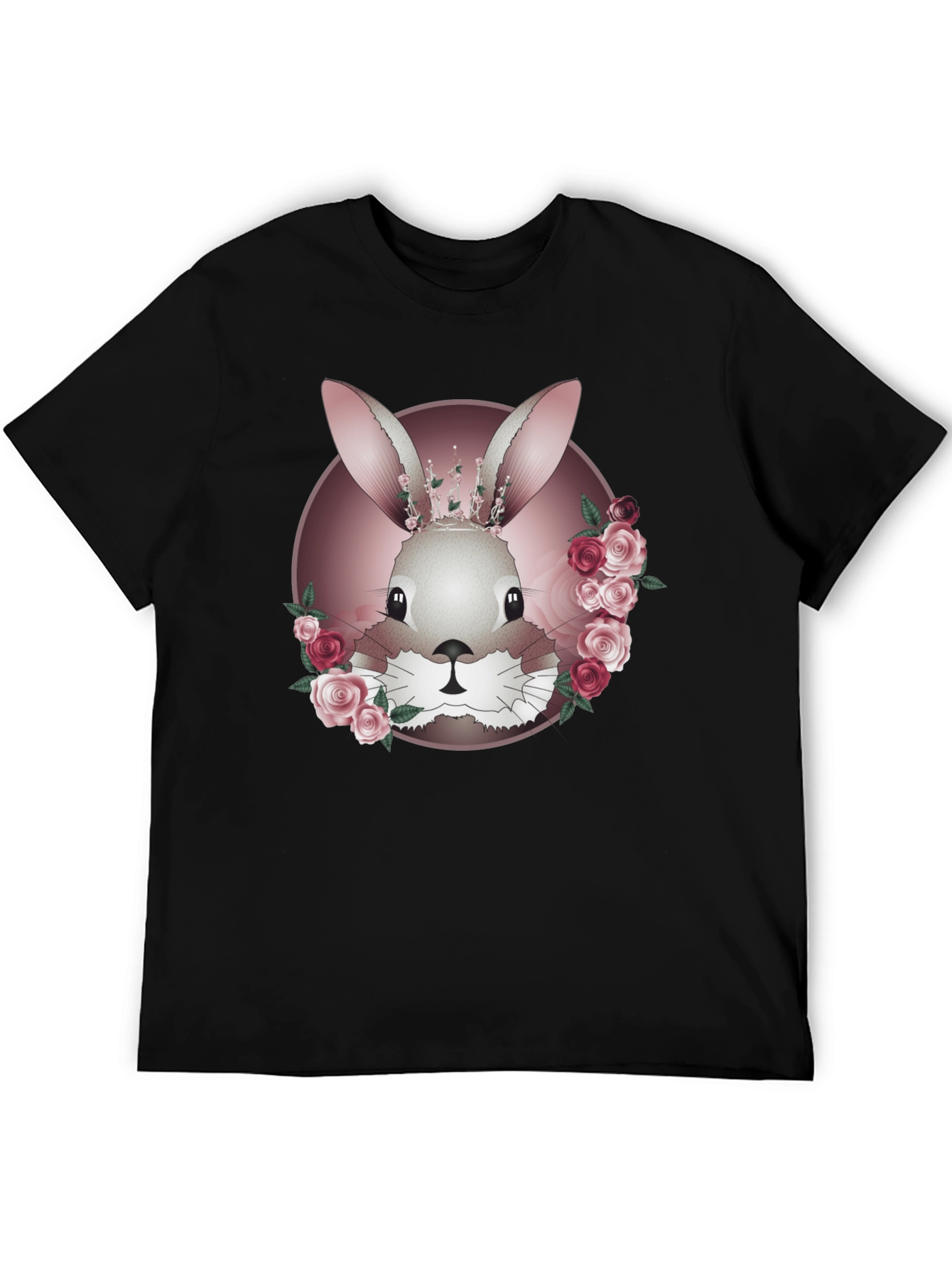 Floral Bunny Graphic Tee - Stylish & Unique