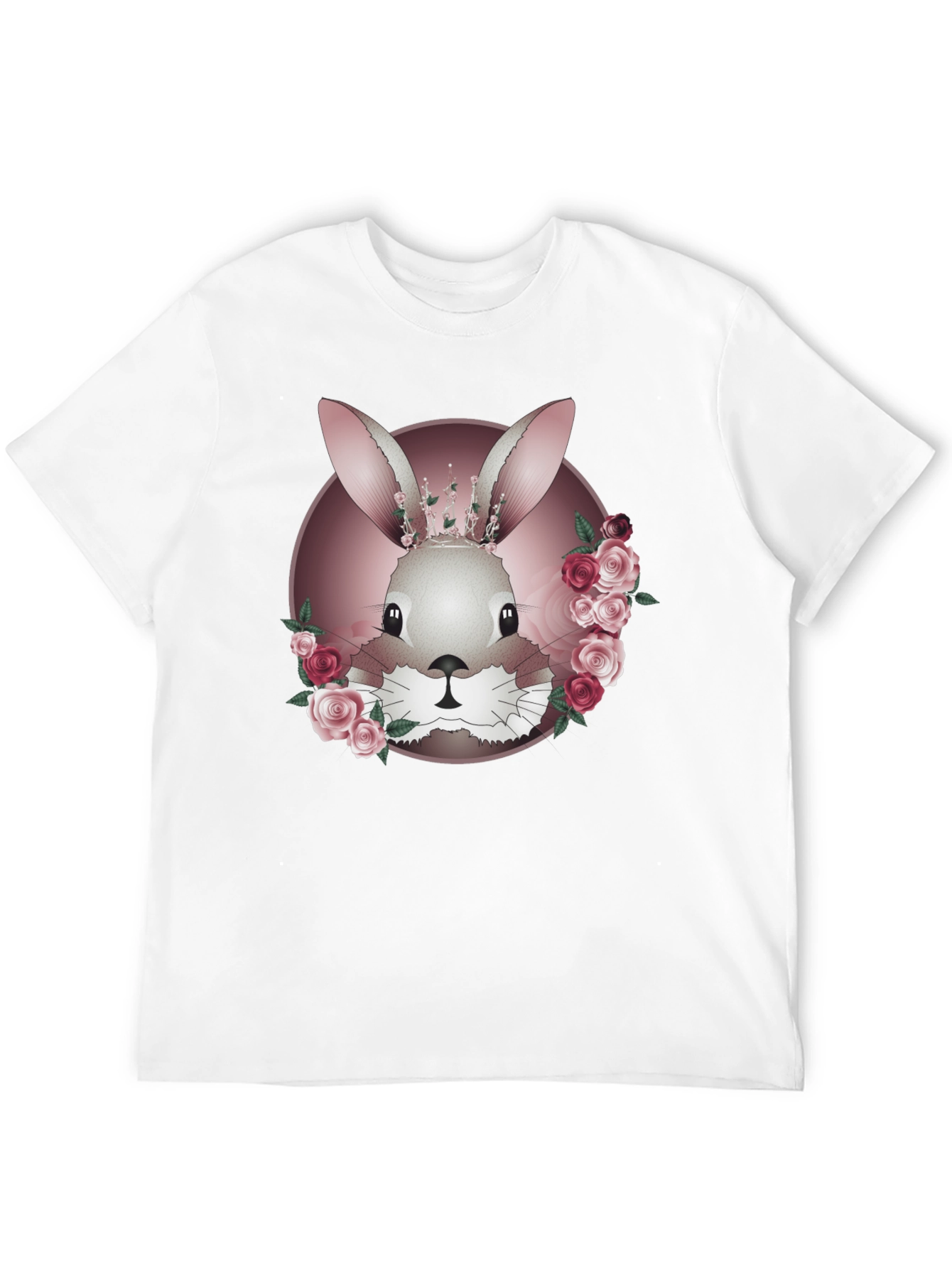 Floral Bunny Graphic Tee - Stylish & Unique