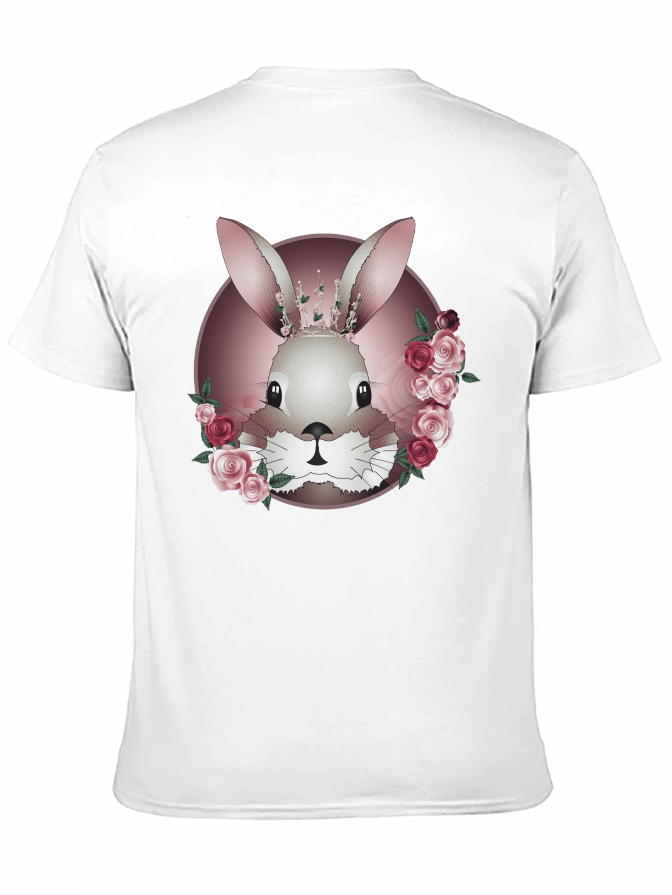 Floral Bunny Graphic Tee - Stylish & Unique