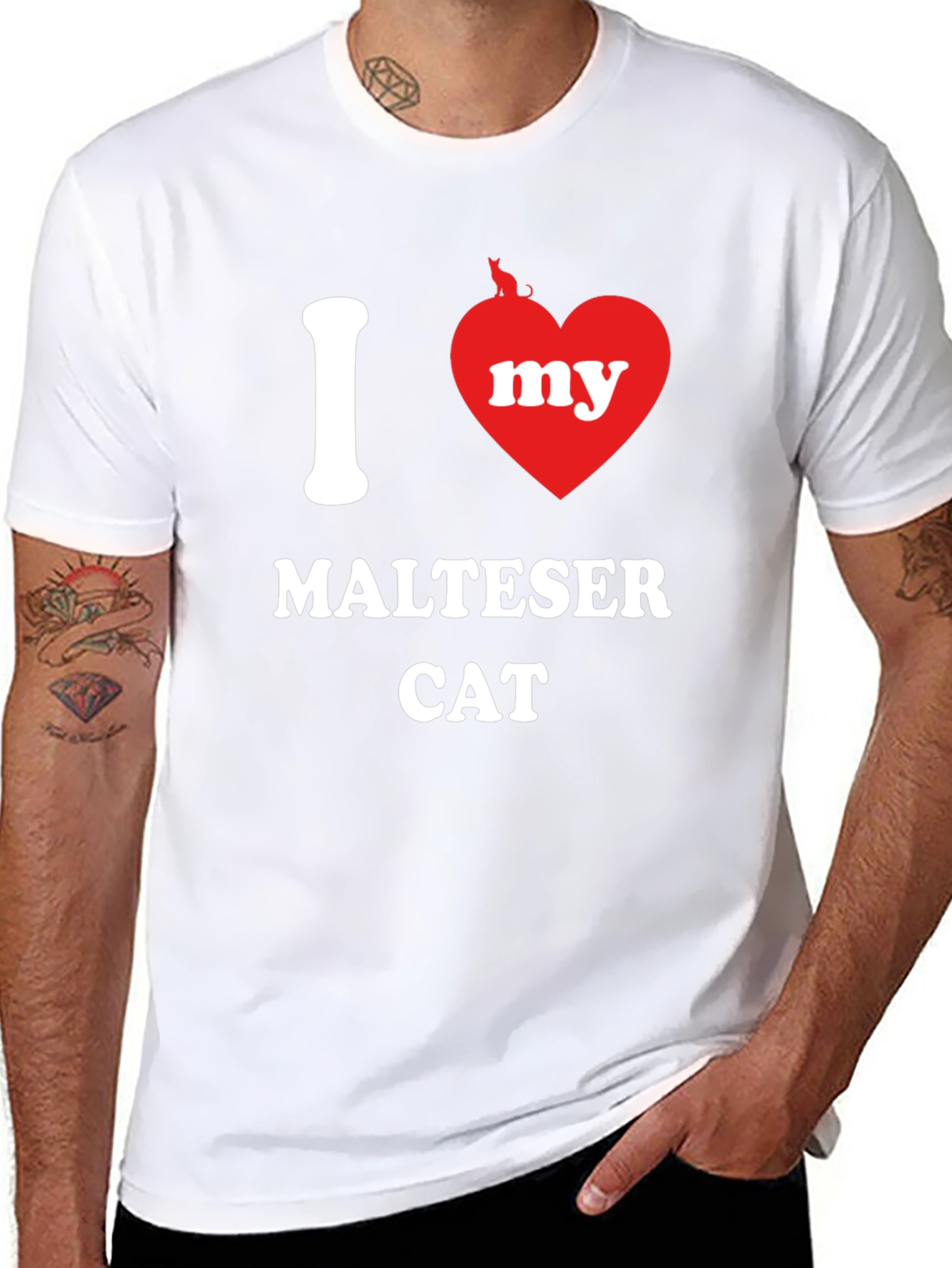 I Heart My Maltese Cat T-Shirt